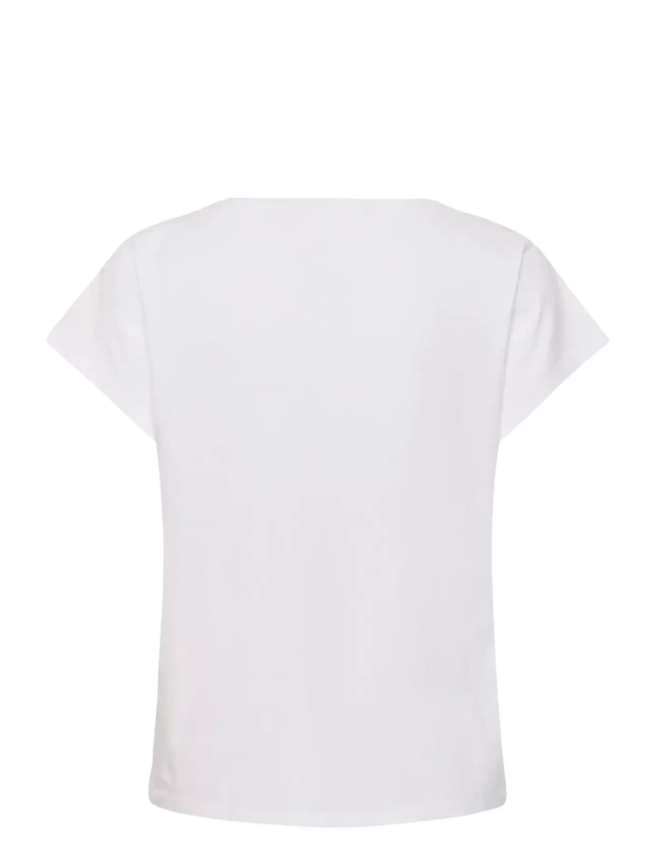 Cream - CRNibia Tshirt - stuttermarbolir - snow white - 2