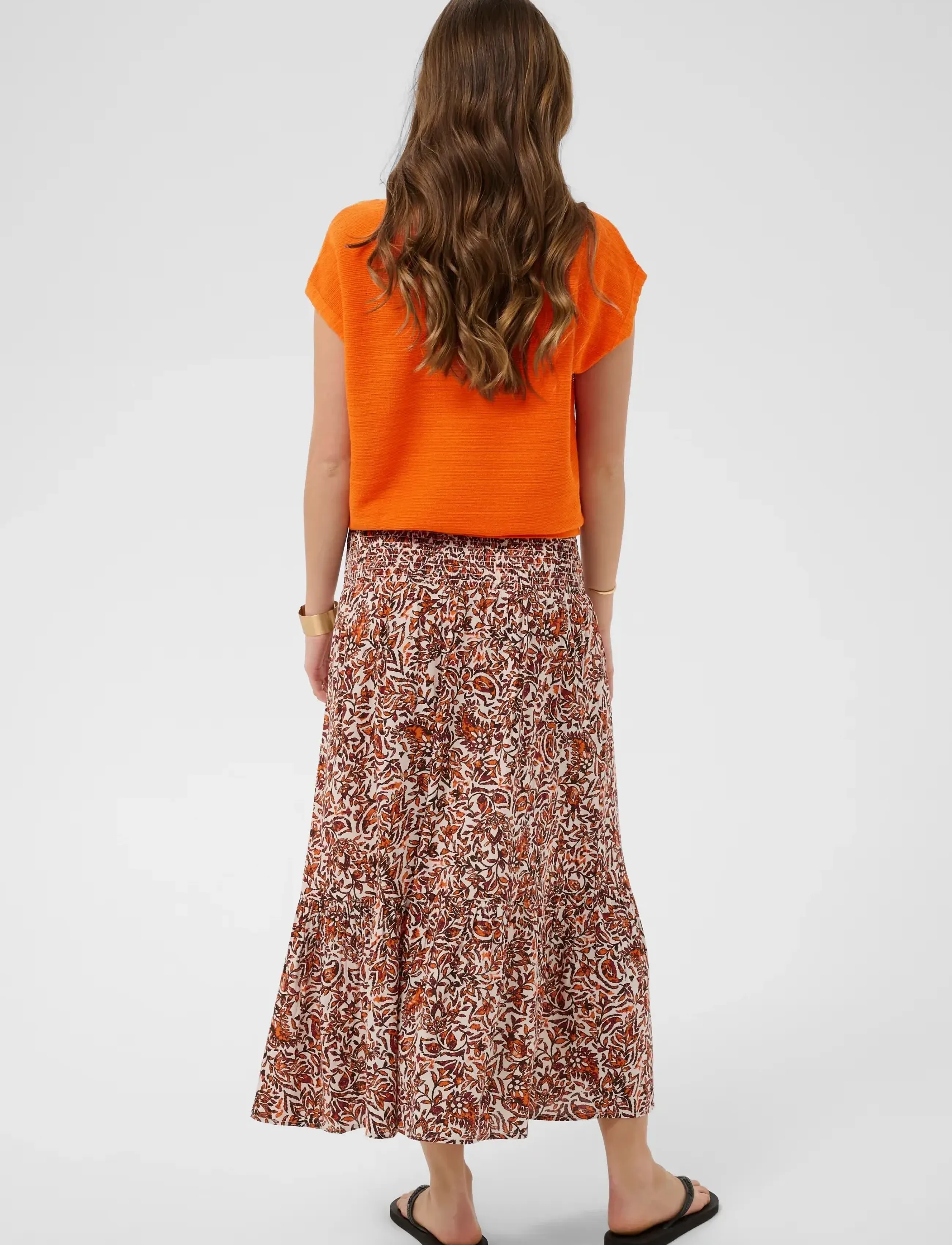 Cream - CREvisa Knit Blouse - strickwesten - celosia orange - 4