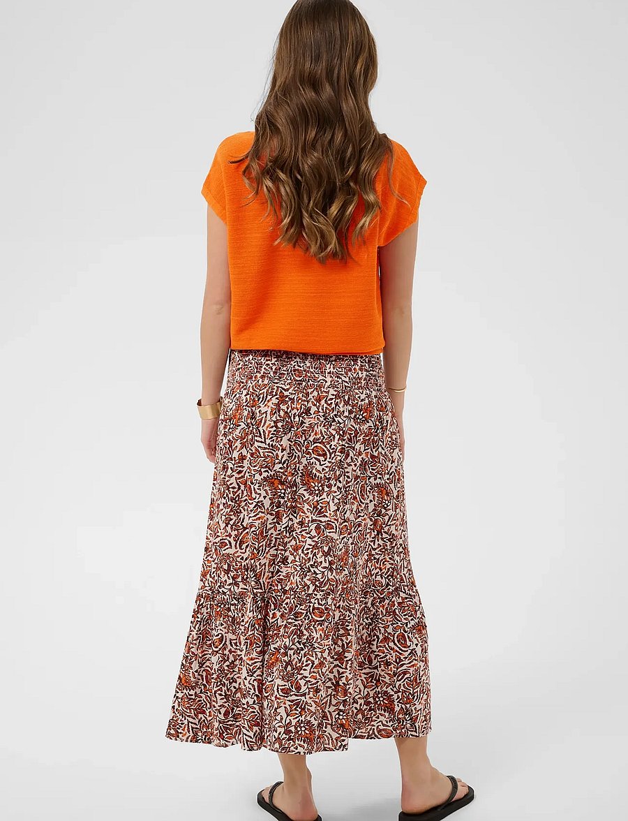 Cream - CREvisa Knit Blouse - strikveste - celosia orange - 4