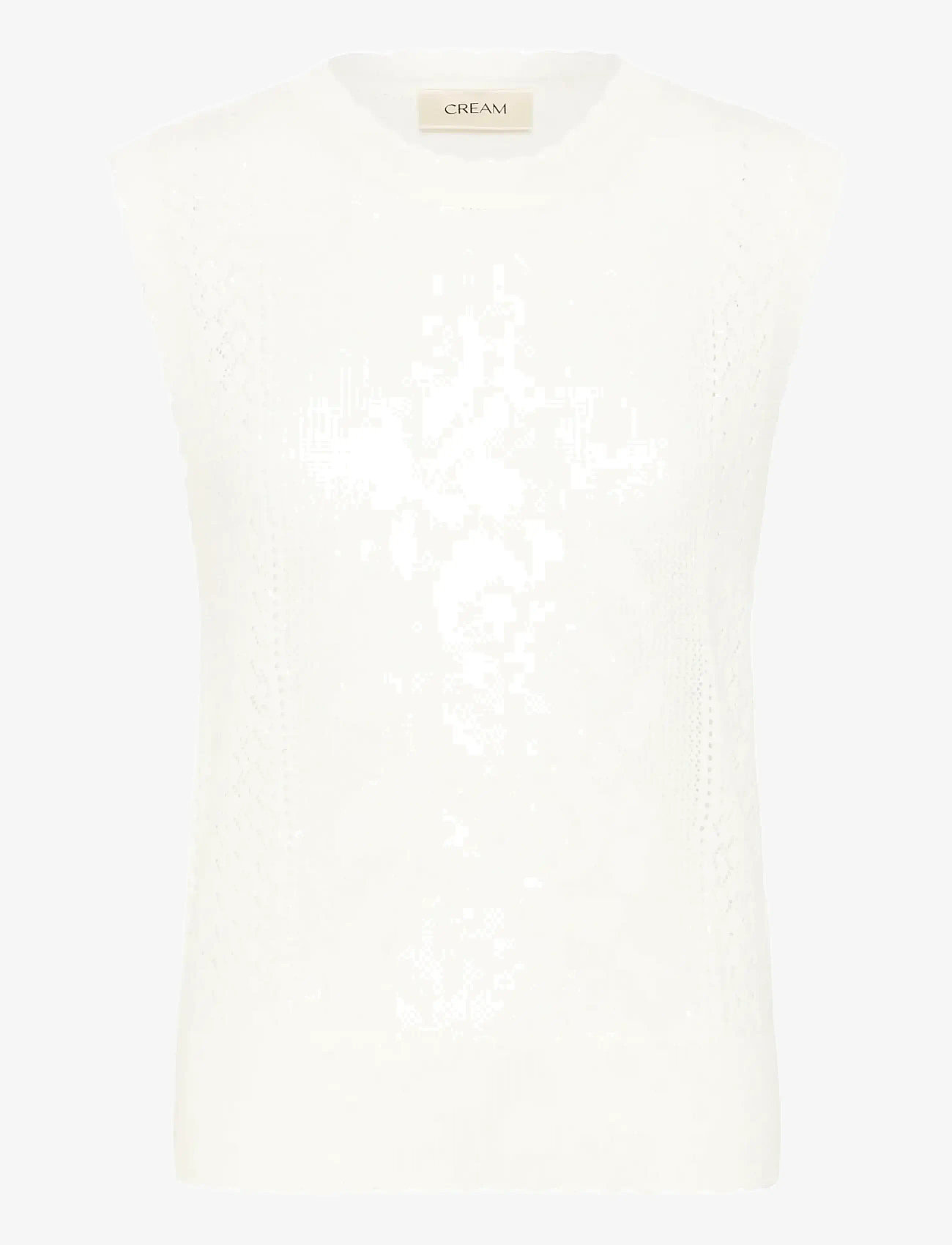 Cream - CROluki Knit Slipover - Ärmellose blusen - snow white - 1