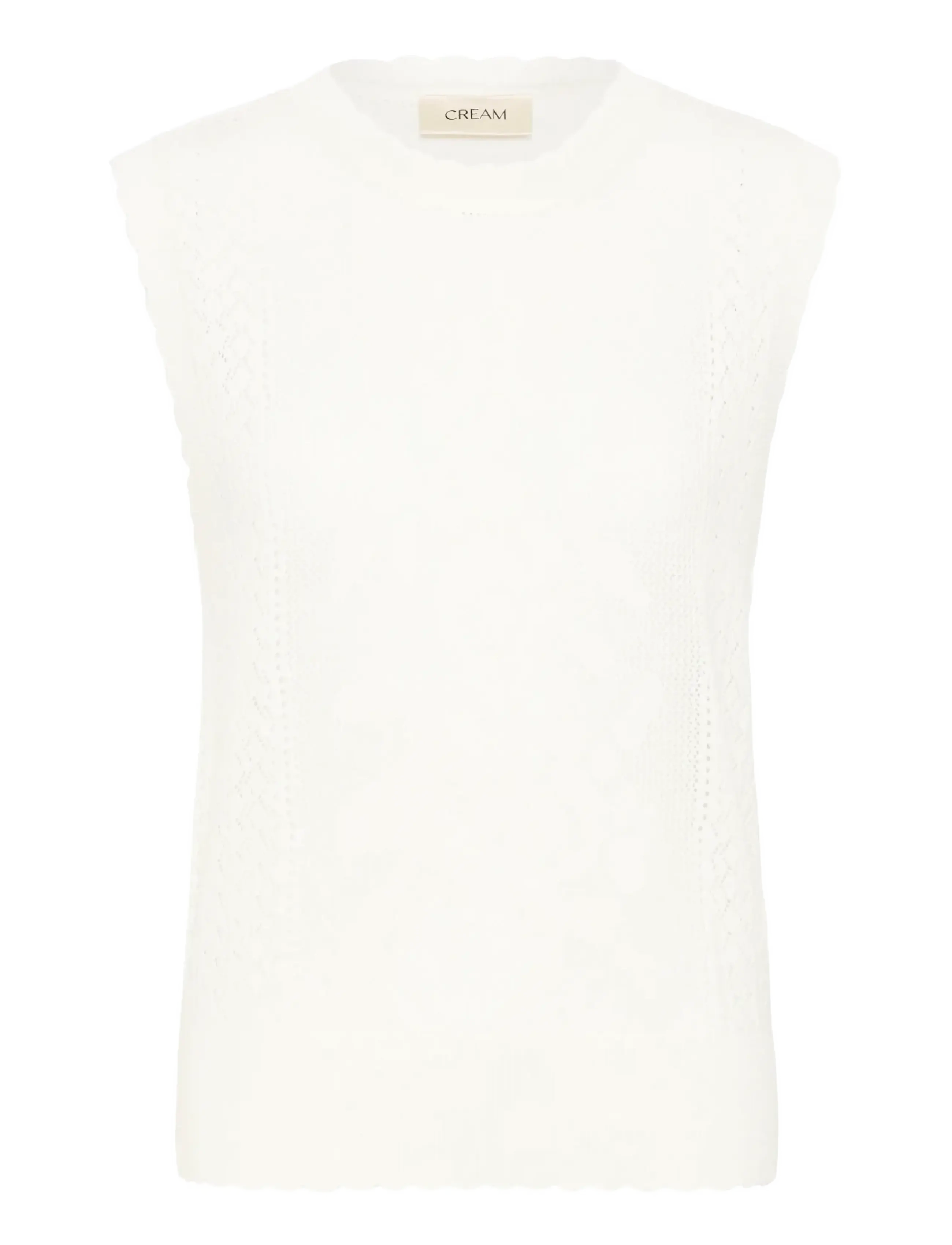 Cream CROluki Knit Slipover - Blouses & Overhemden - SNOW WHITE / white