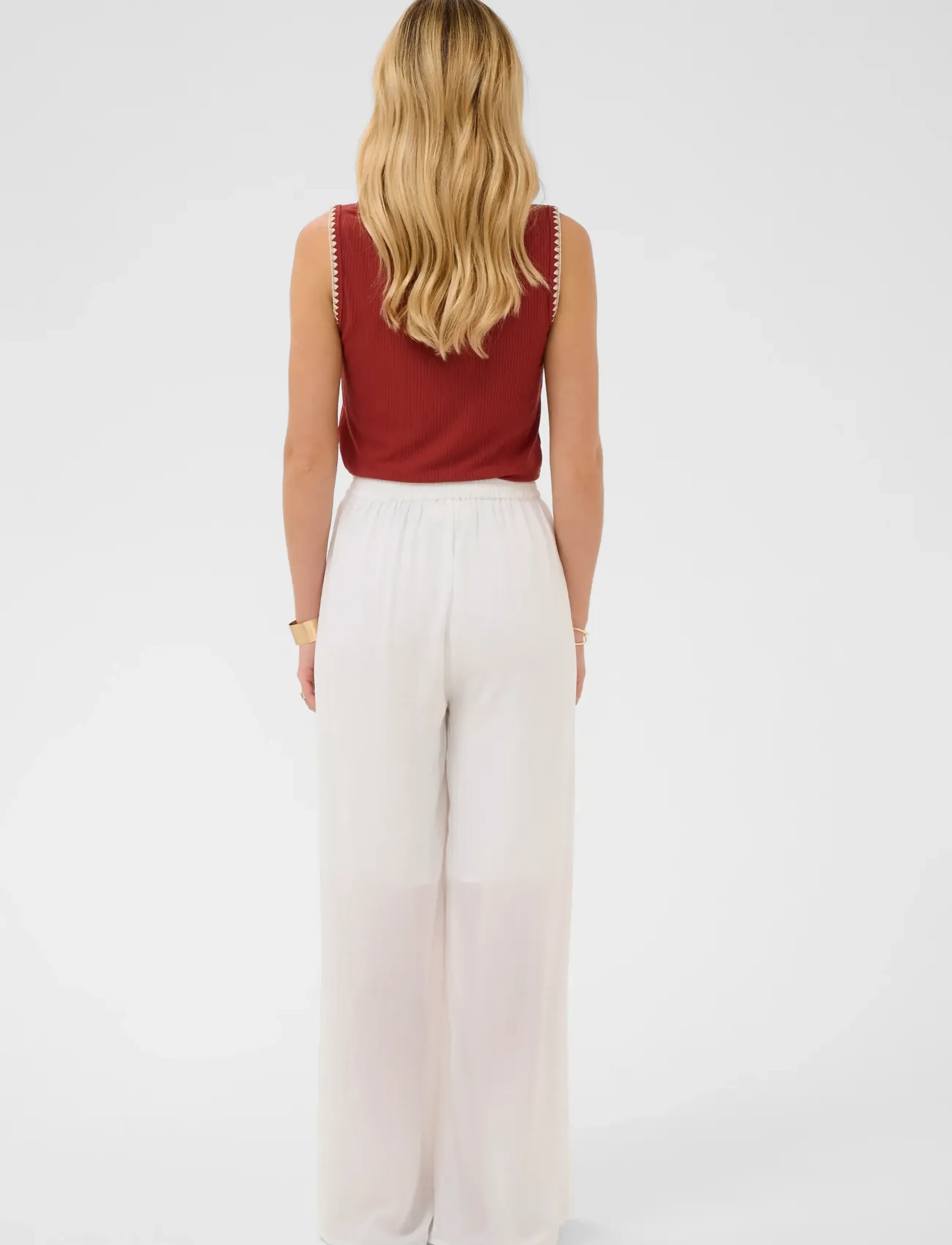 Cream Crronja Pant cargobyxor dam – bild 2