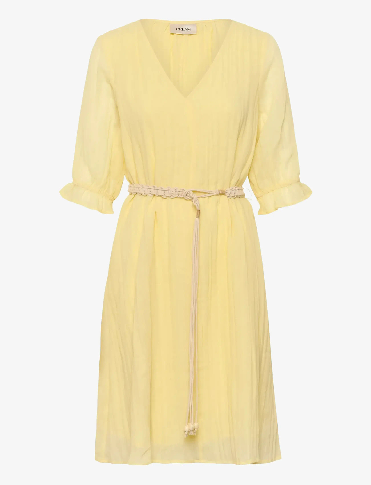 Cream - CRIsabelle Dress - sommarklänningar - lemon meringue - 1