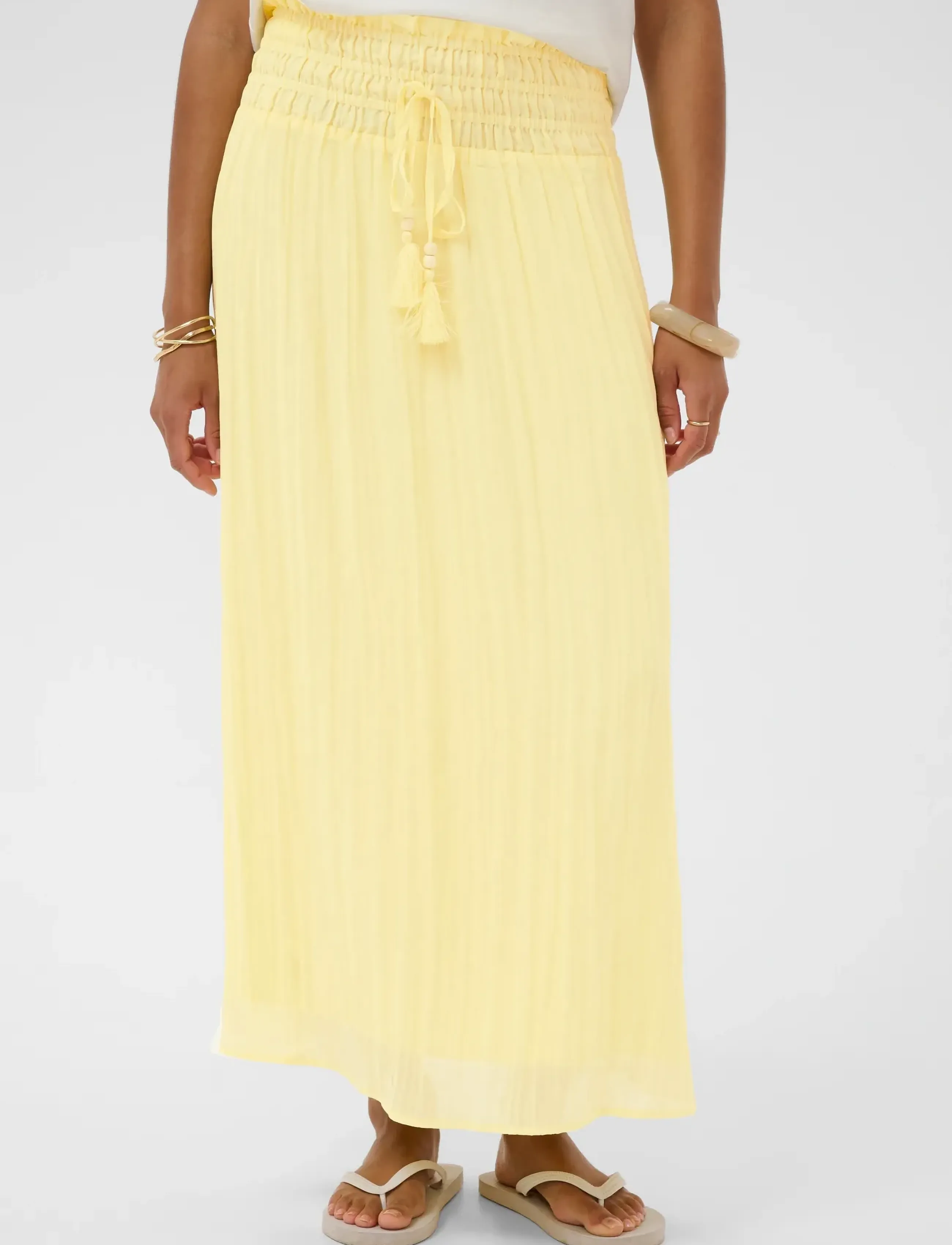 Cream - CRIsabelle Skirt - midi-röcke - lemon meringue - 3