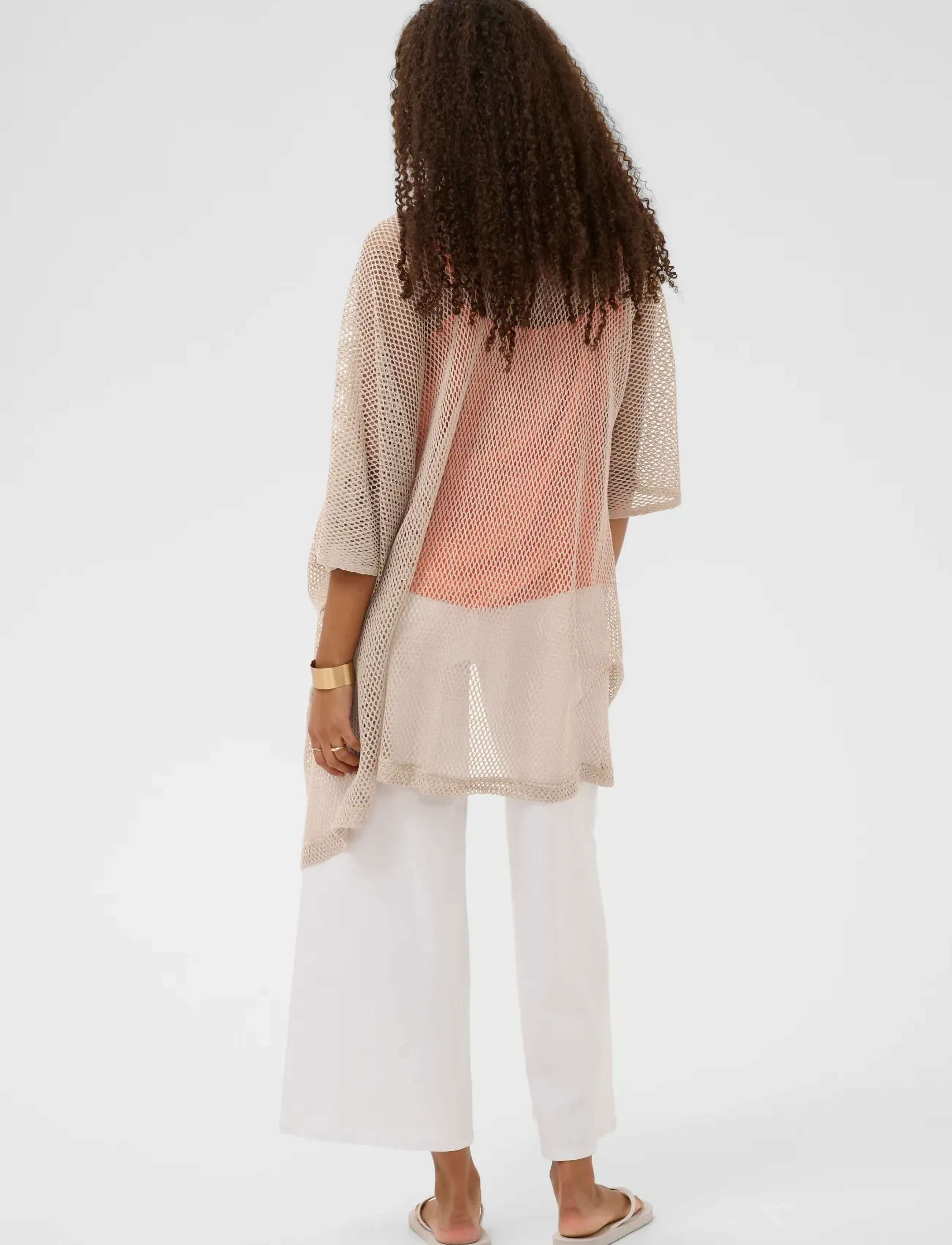 Cream - CRGert Knit Cardigan - koftor - perfectly pale - 3