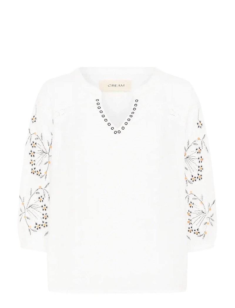 Cream - CRSereni Blouse - langærmede bluser - snow white - 1