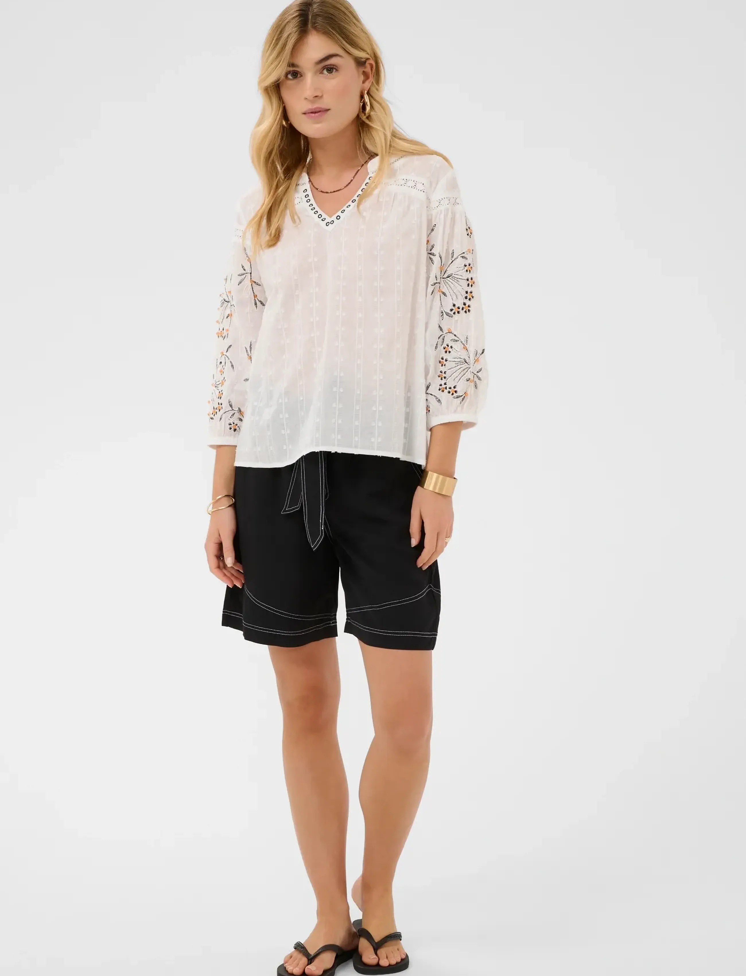 Cream Crsereni Blouse, 34, White, Bluser > Langærmede, Dame