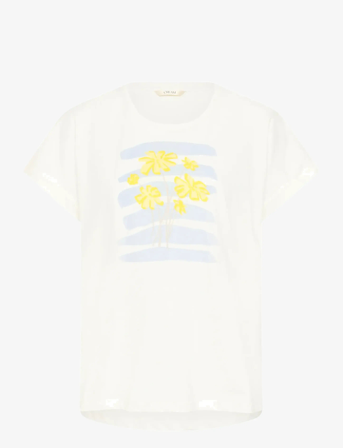 Cream - CRAlma T-Shirt - t-shirts - lemon merringue flowers - 1