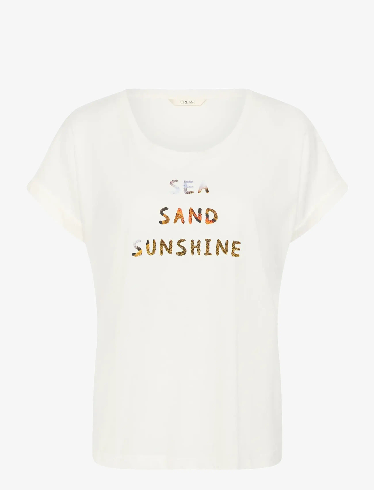 Cream - CRAlma T-Shirt - t-shirts - sea sun text - 1