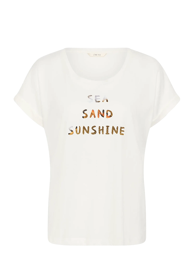 Cream - CRAlma T-Shirt - t-shirts - sea sun text - 1