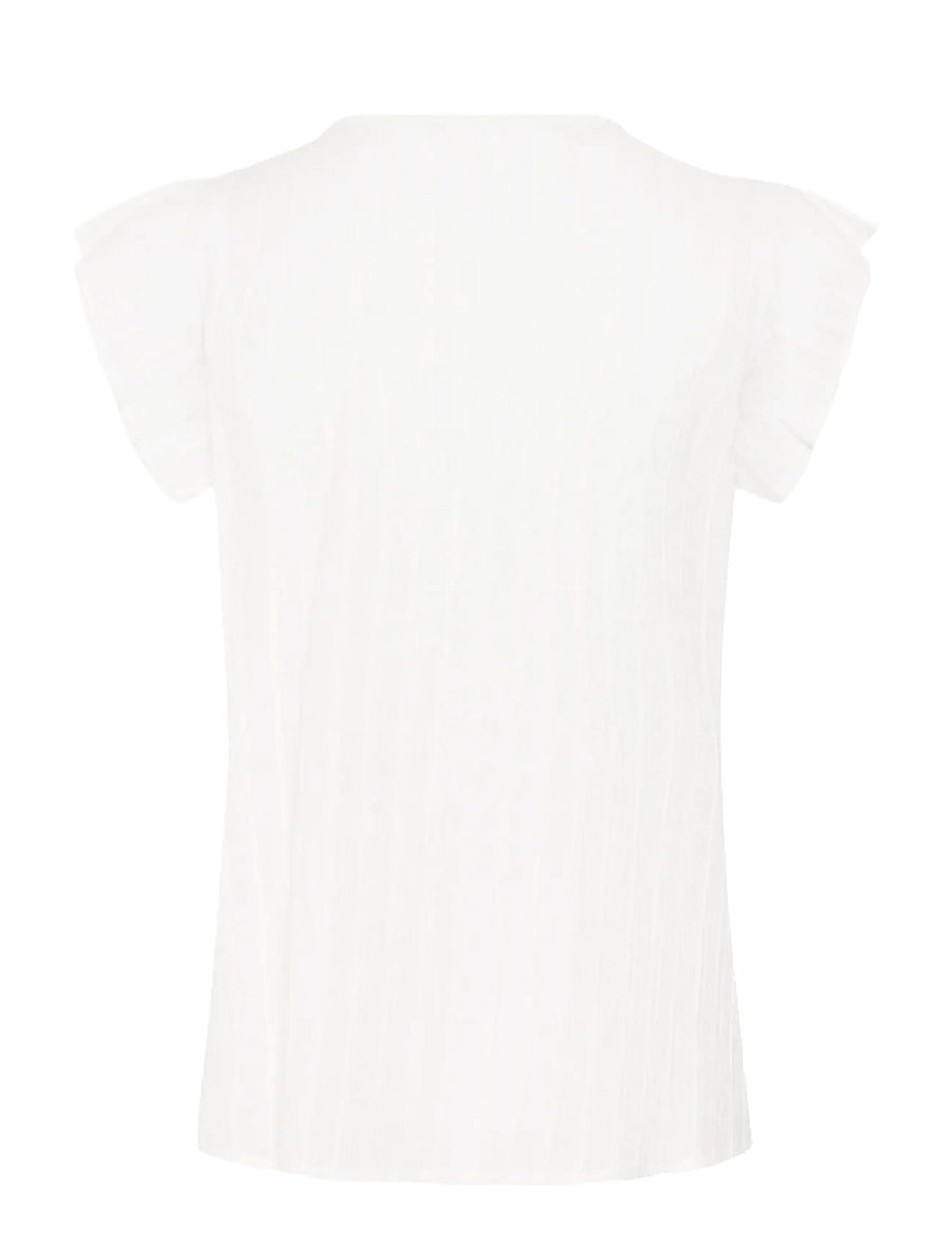 Cream - CRWilja Blouse - short-sleeved blouses - snow white - 2