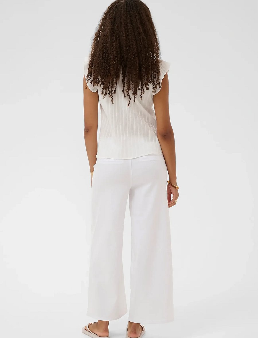 Cream - CRWilja Blouse - short-sleeved blouses - snow white - 4
