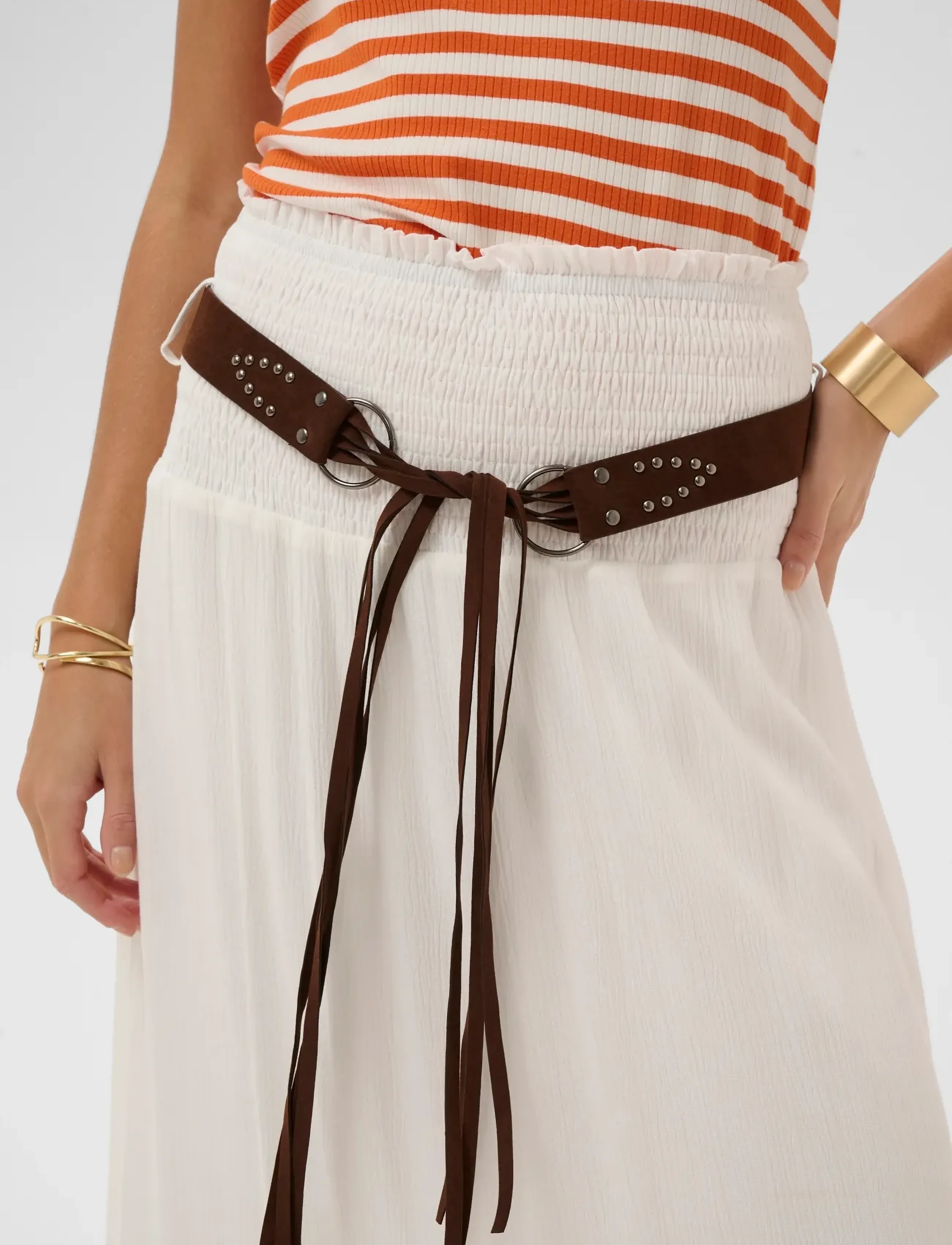 Cream - CRAllie Skirt - maxi skirts - snow white - 5
