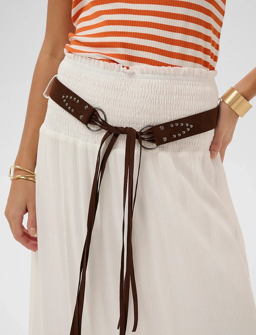 Cream - CRAllie Skirt - maksiseelikud - snow white - 5