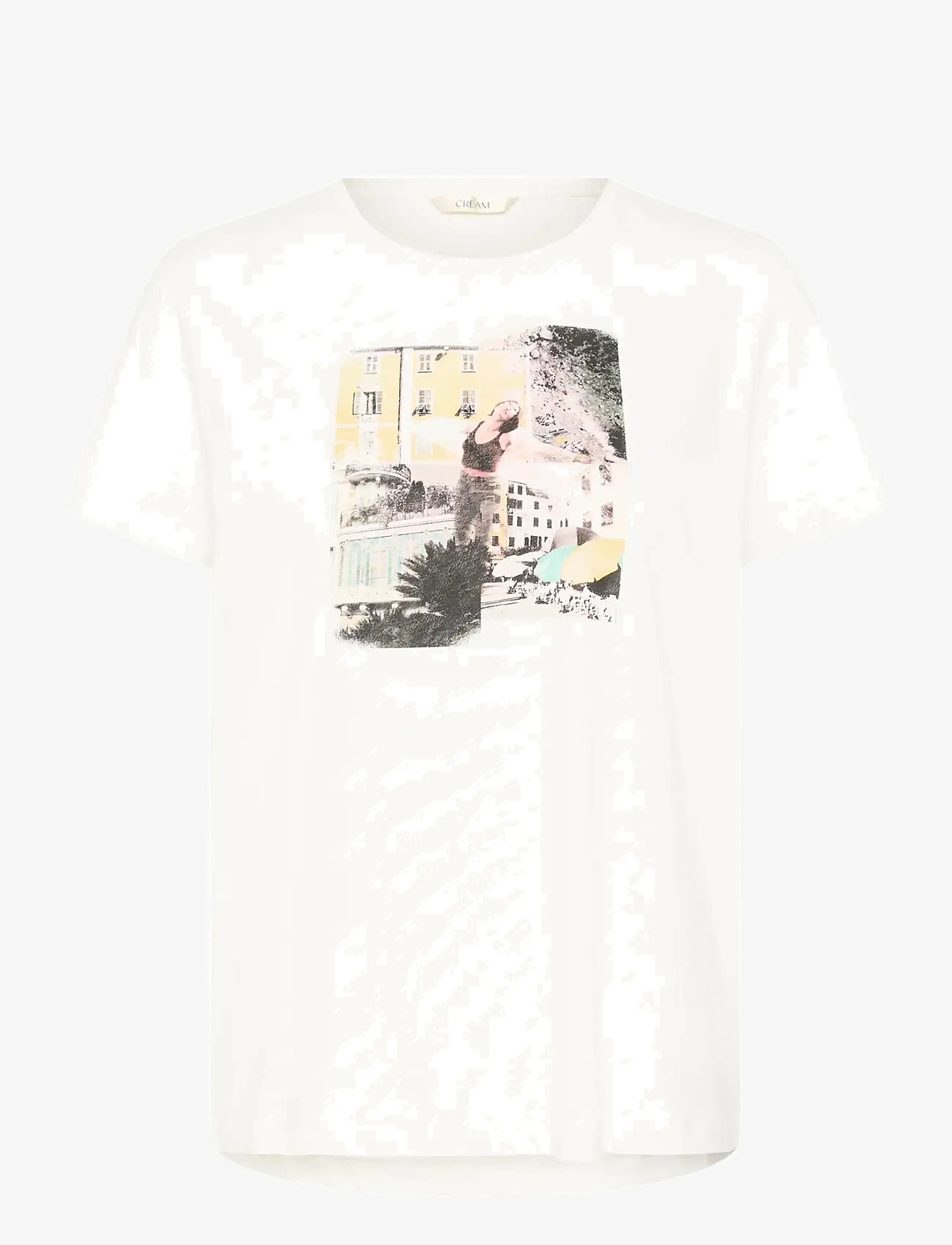 Cream - CRStrina T-Shirt - t-shirts - lemon aqua riviera collage - 1