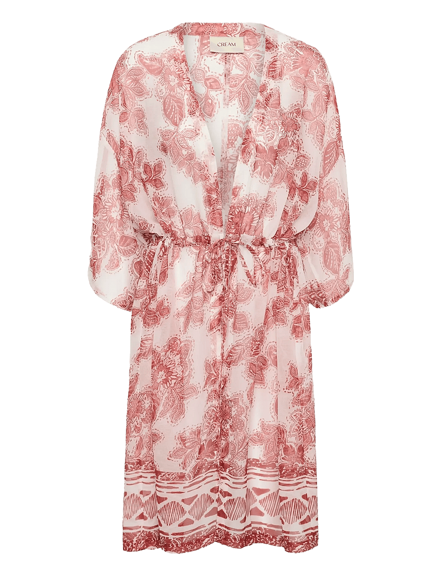 Cream - CRJessica Kimono - sommarklänningar - brandy flower - 1