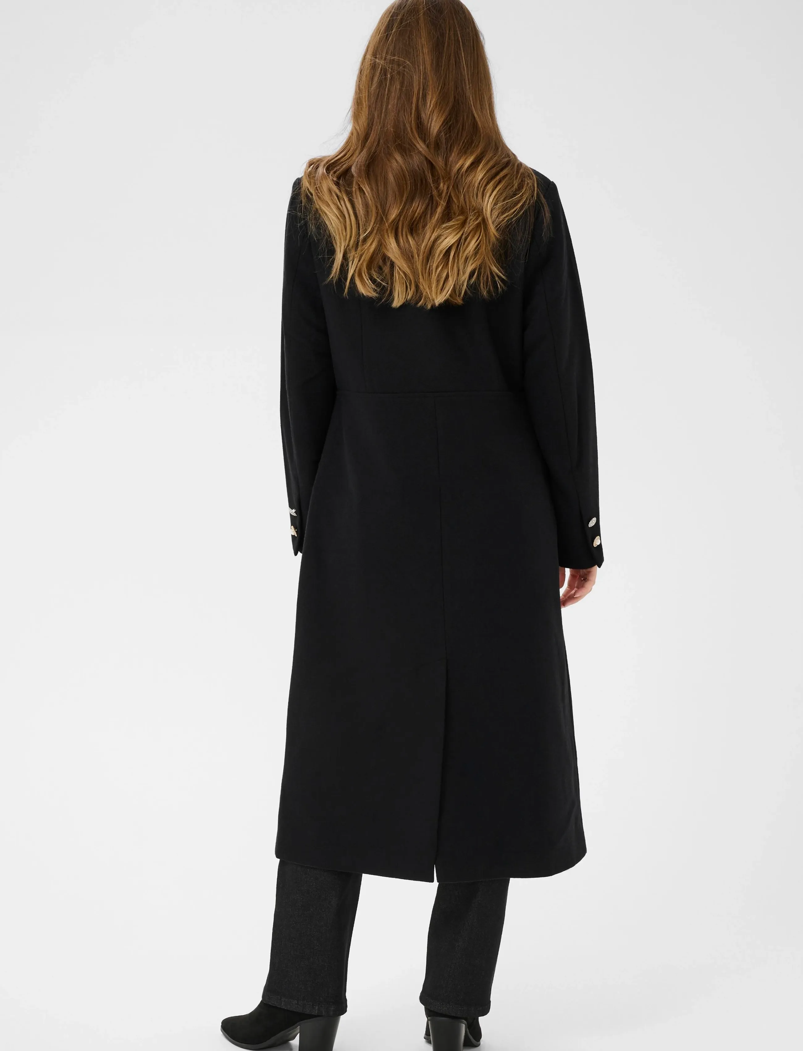 Cream - CRTolsa Long Coat - pitch black - 3