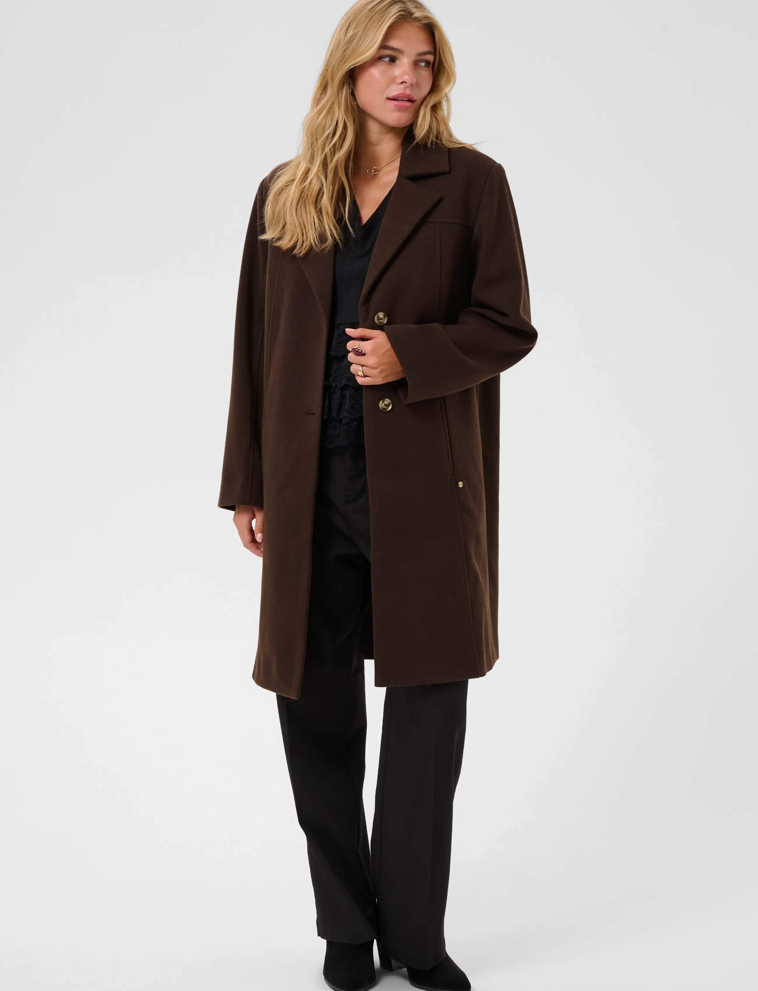 Cream - CRJaze Long Coat - coats - java - 3