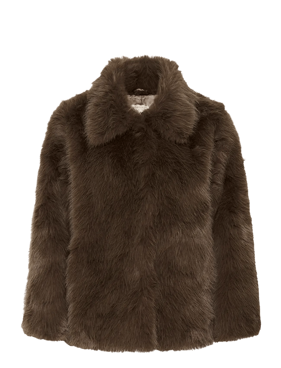 Cream - CRDrama Jacket - faux fur - shaved chocolate - 0