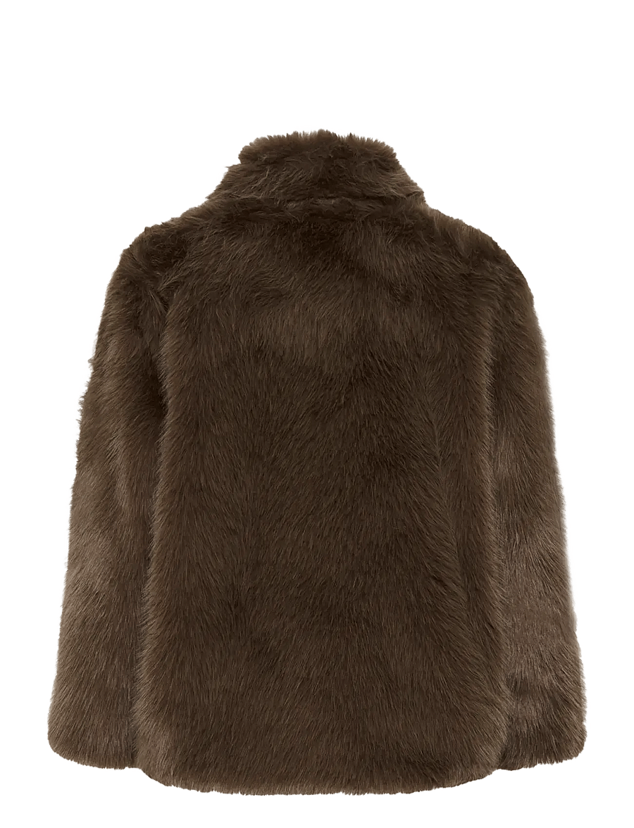 Cream - CRDrama Jacket - faux fur - shaved chocolate - 1