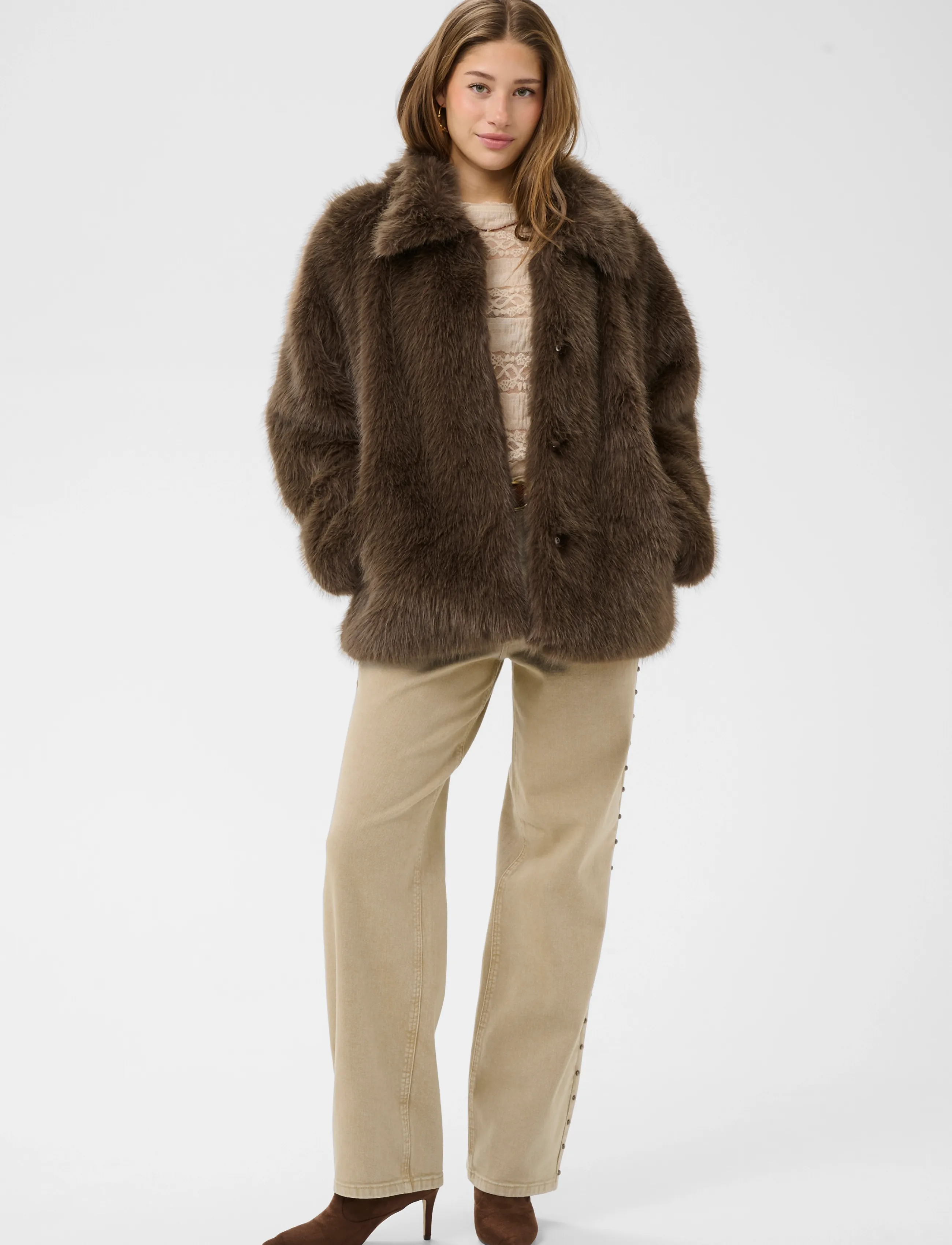 Cream - CRDrama Jacket - shaved chocolate - 3