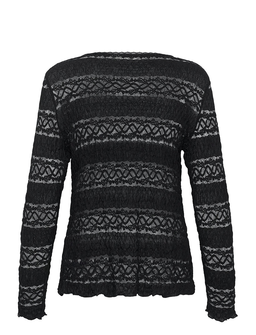 Cream - CRRosel T-Shirt - pikkade varrukatega alussärgid - pitch black - 2