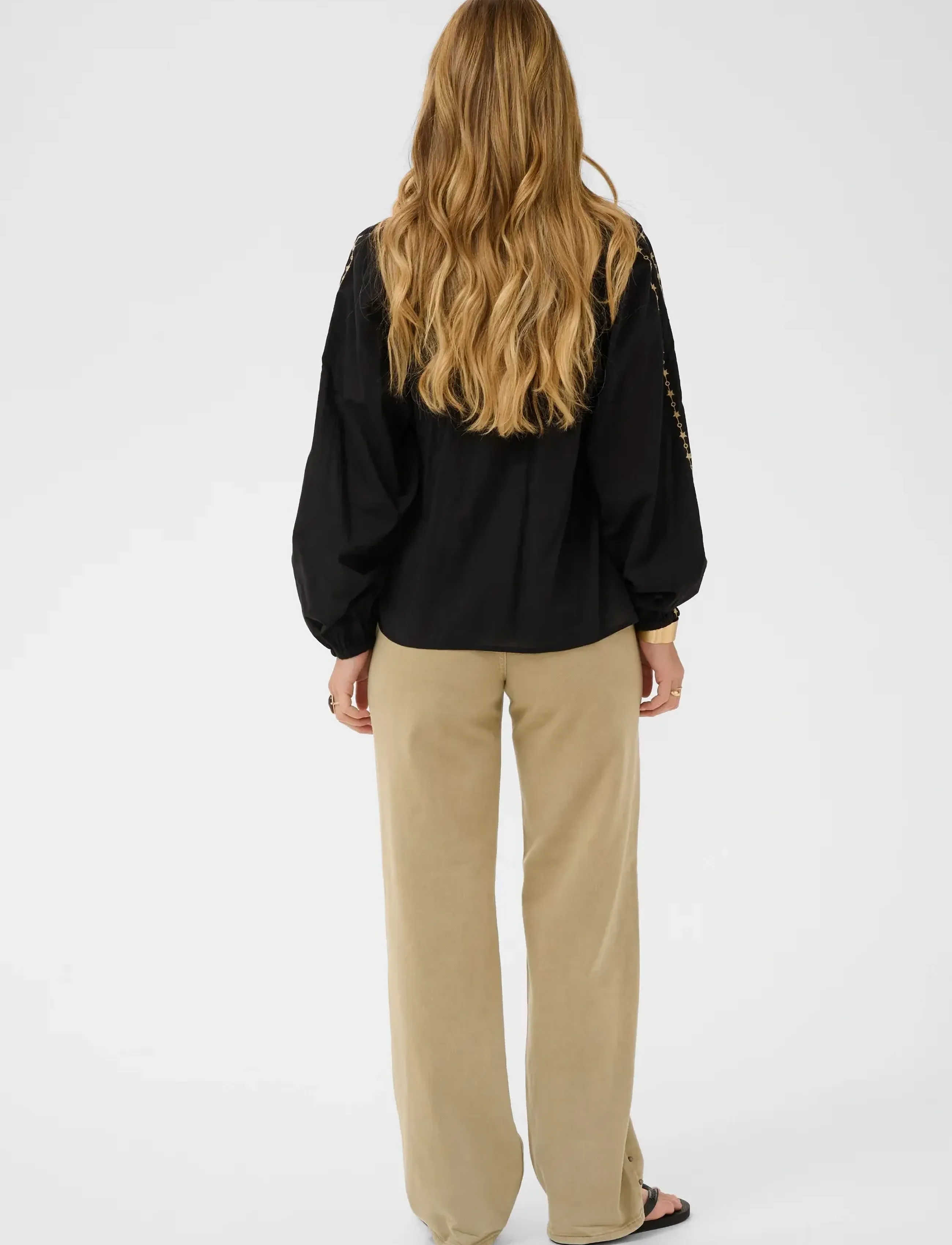 Cream - CRReno Blouse - palaidinės ilgomis rankovėmis - pitch black - 4