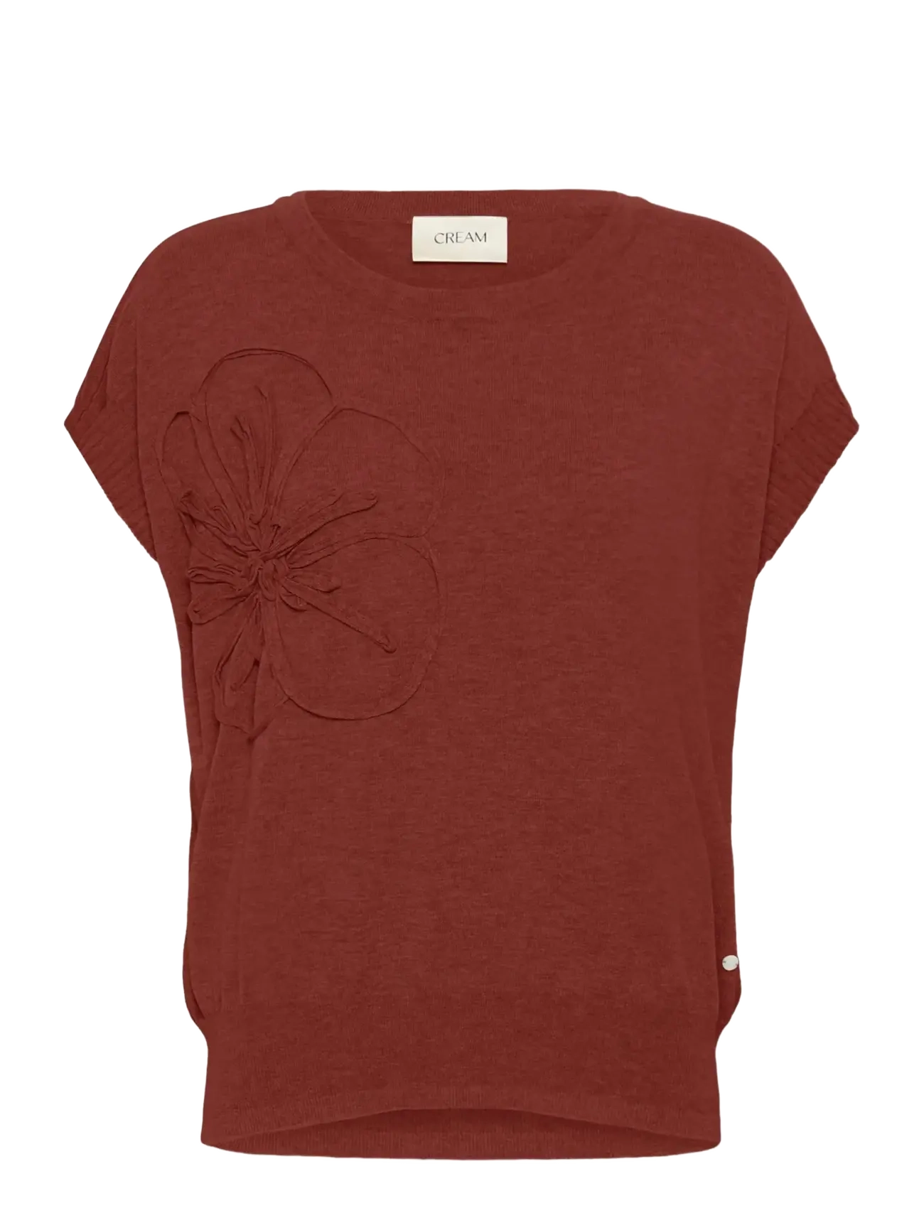 CREAM Crdela Knit Slipover W Deco Burgundy - XL - Damen