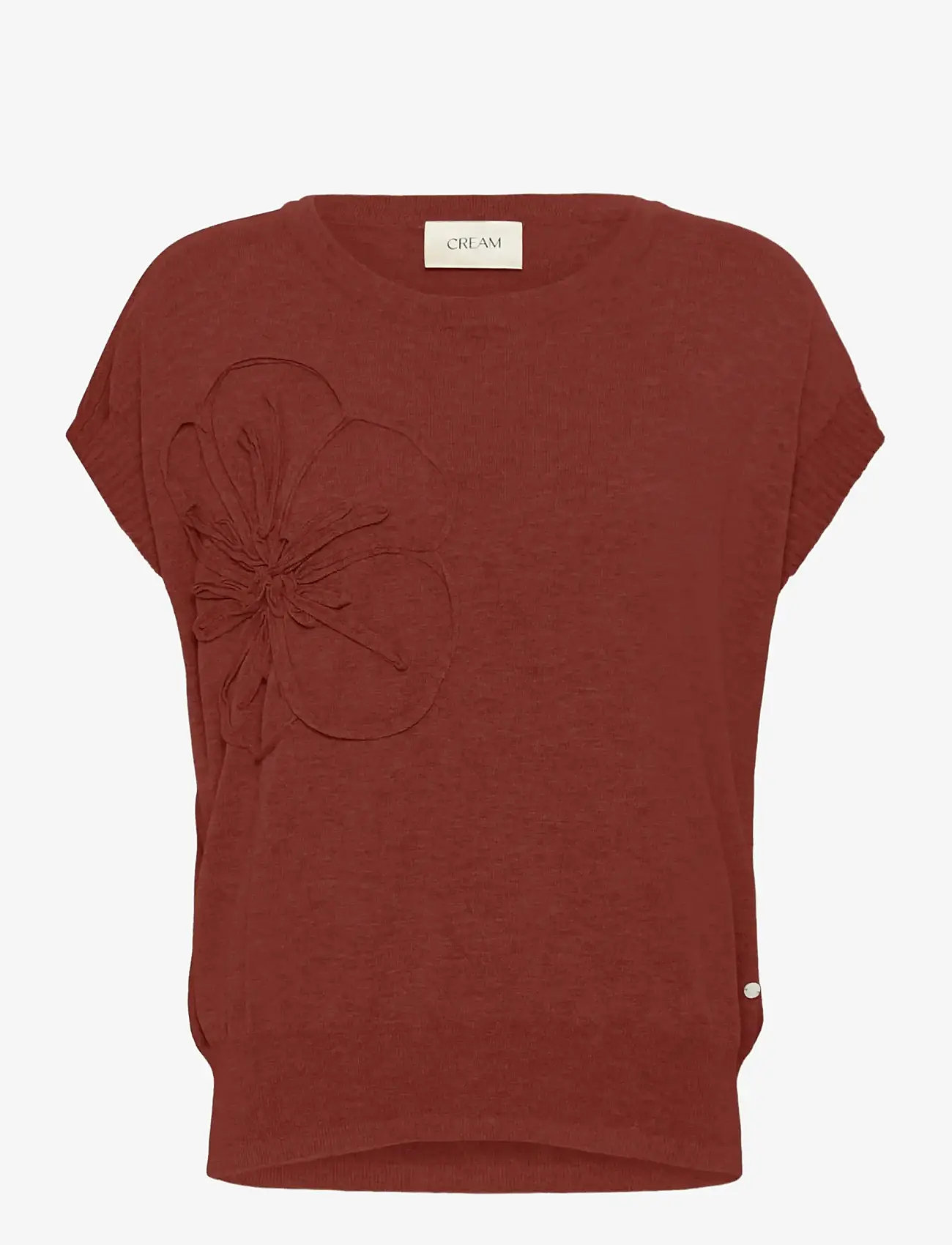 Cream - CRDela Knit Slipover w Deco - pullover - brandy snifter - 1