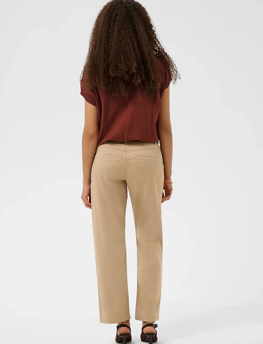 Cream - CRDela Knit Slipover w Deco - strikkegensere - brandy snifter - 4