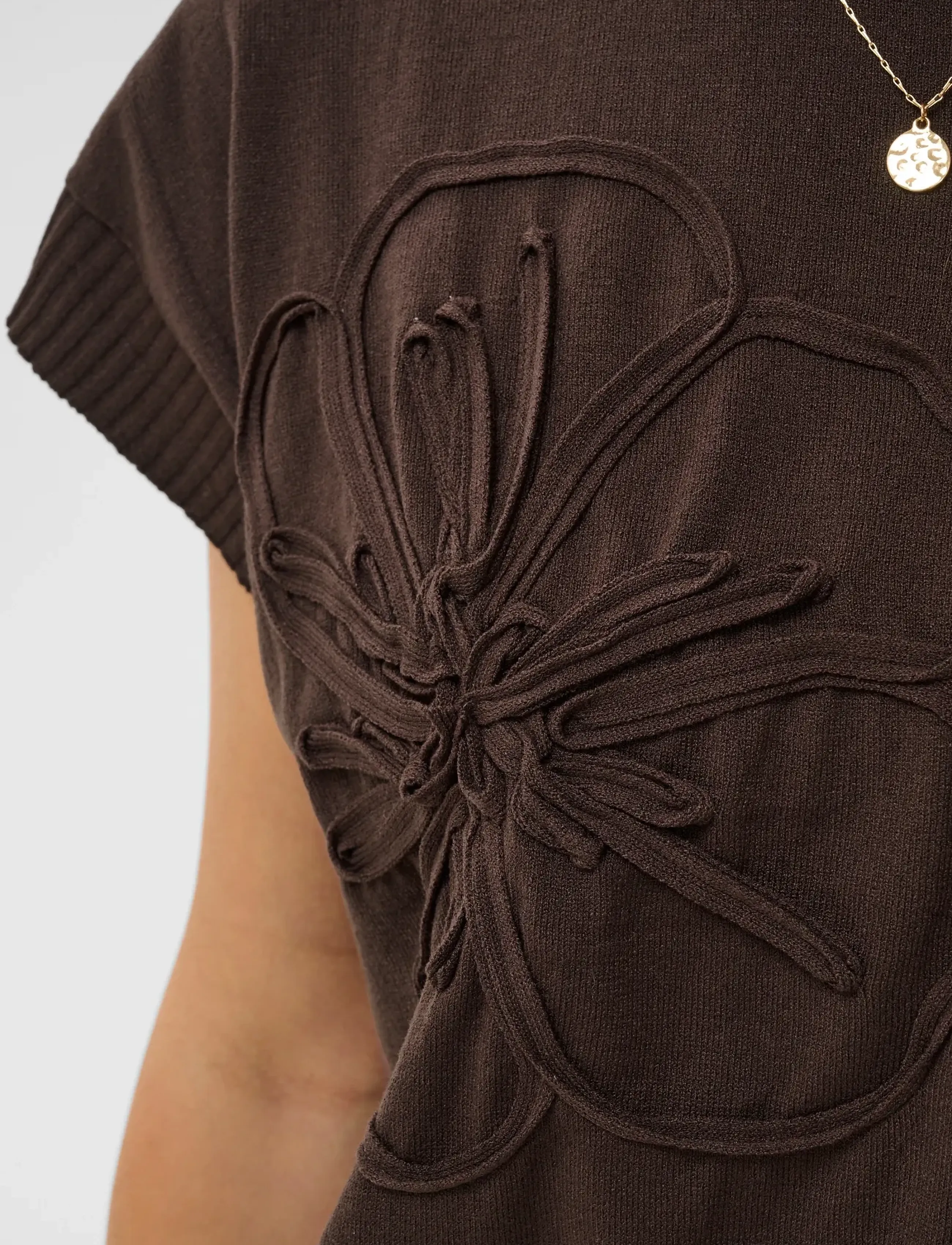 Cream Crdela Knit Slipover W Deco stickade tröjor dam – bild 5