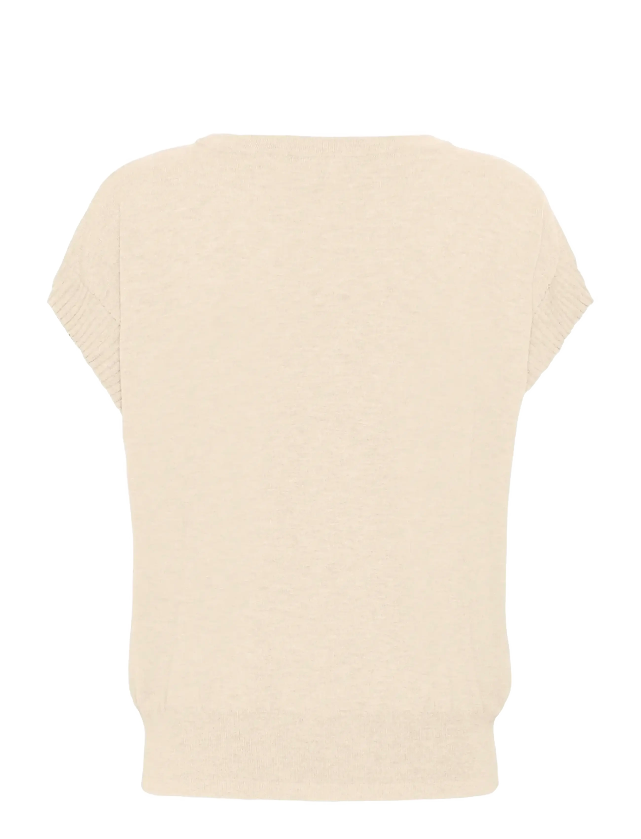Cream - CRDela Knit Slipover w Deco - stickade tröjor - oat melange - 2