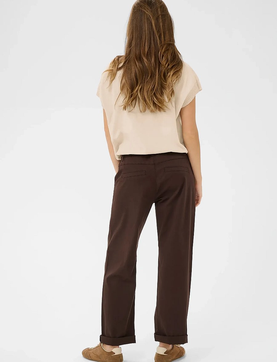 Cream - CRDela Knit Slipover w Deco - stickade tröjor - oat melange - 4