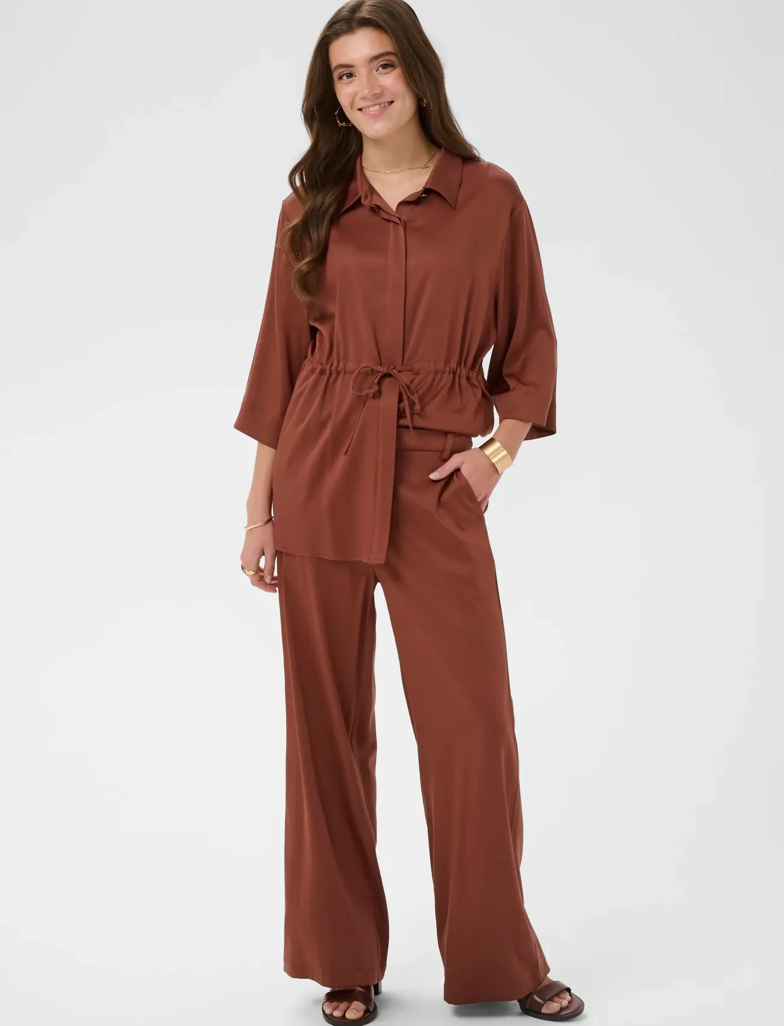 Cream - CRThelma Pant - brandy snifter - 3