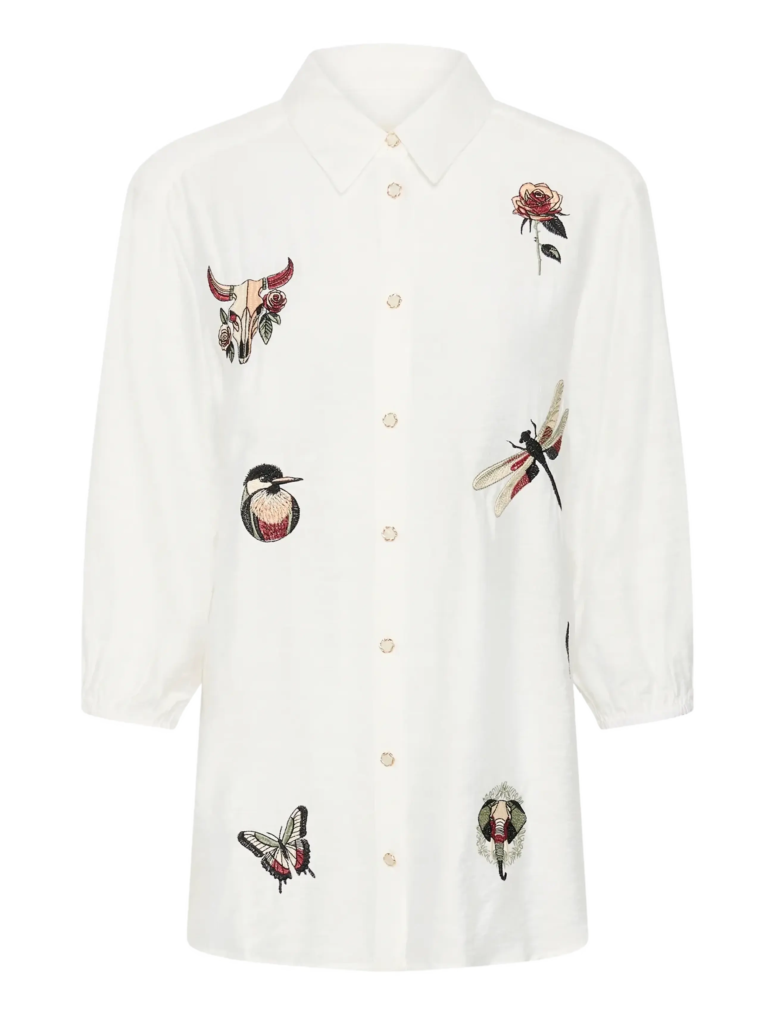 Cream CRNoris Shirt - Pluusid ja särgid - SNOW WHITE / white