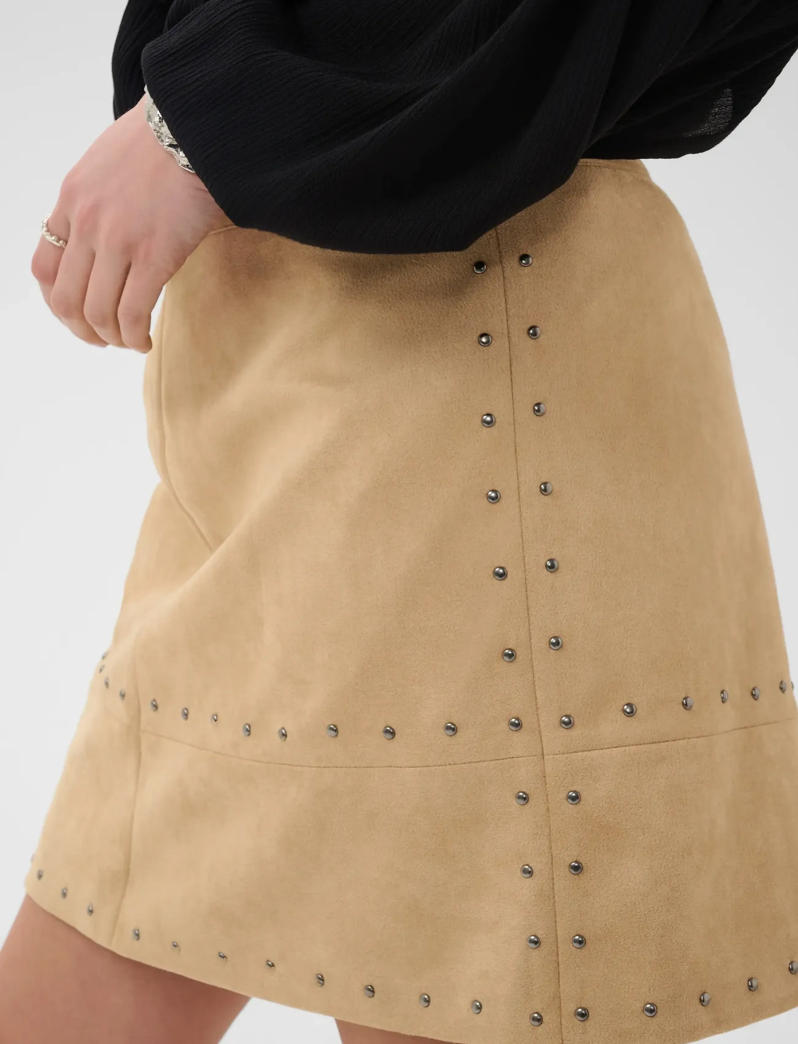 Cream Crwinny Skirt minikjolar dam – bild 5