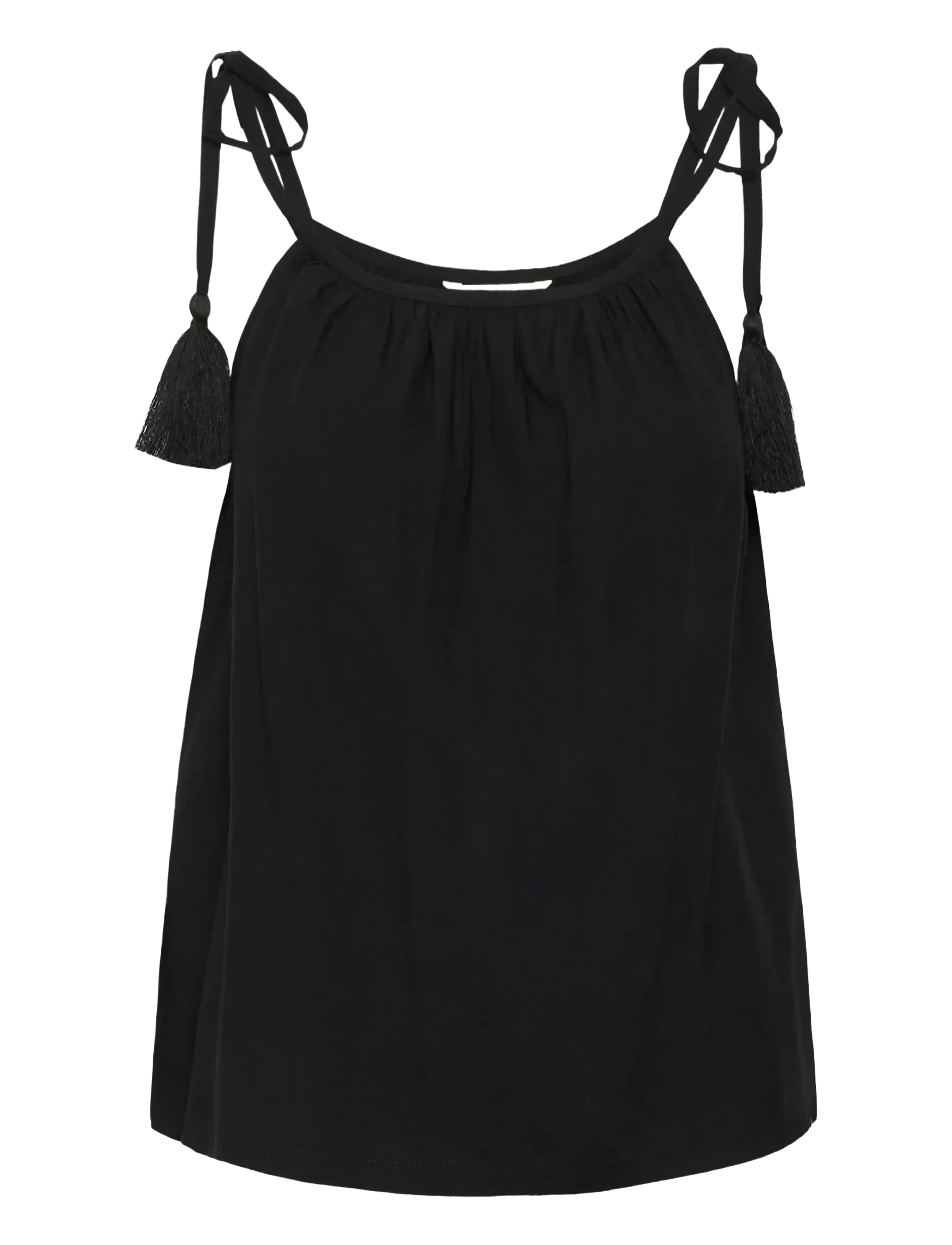 Cream CRTiah Strap Top - Tøj - PITCH BLACK / black