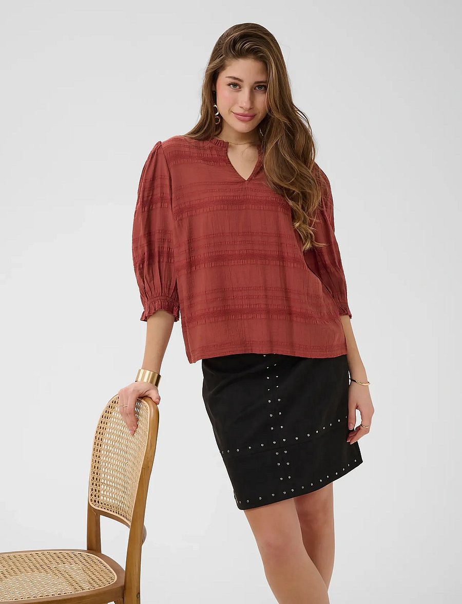 Cream - CRLyc Blouse - langärmlige hemden - brandy snifter - 5