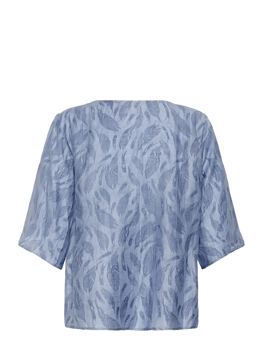 Cream - CRLoui Tshirt Blouse - kortærmede bluser - stonewash - 2