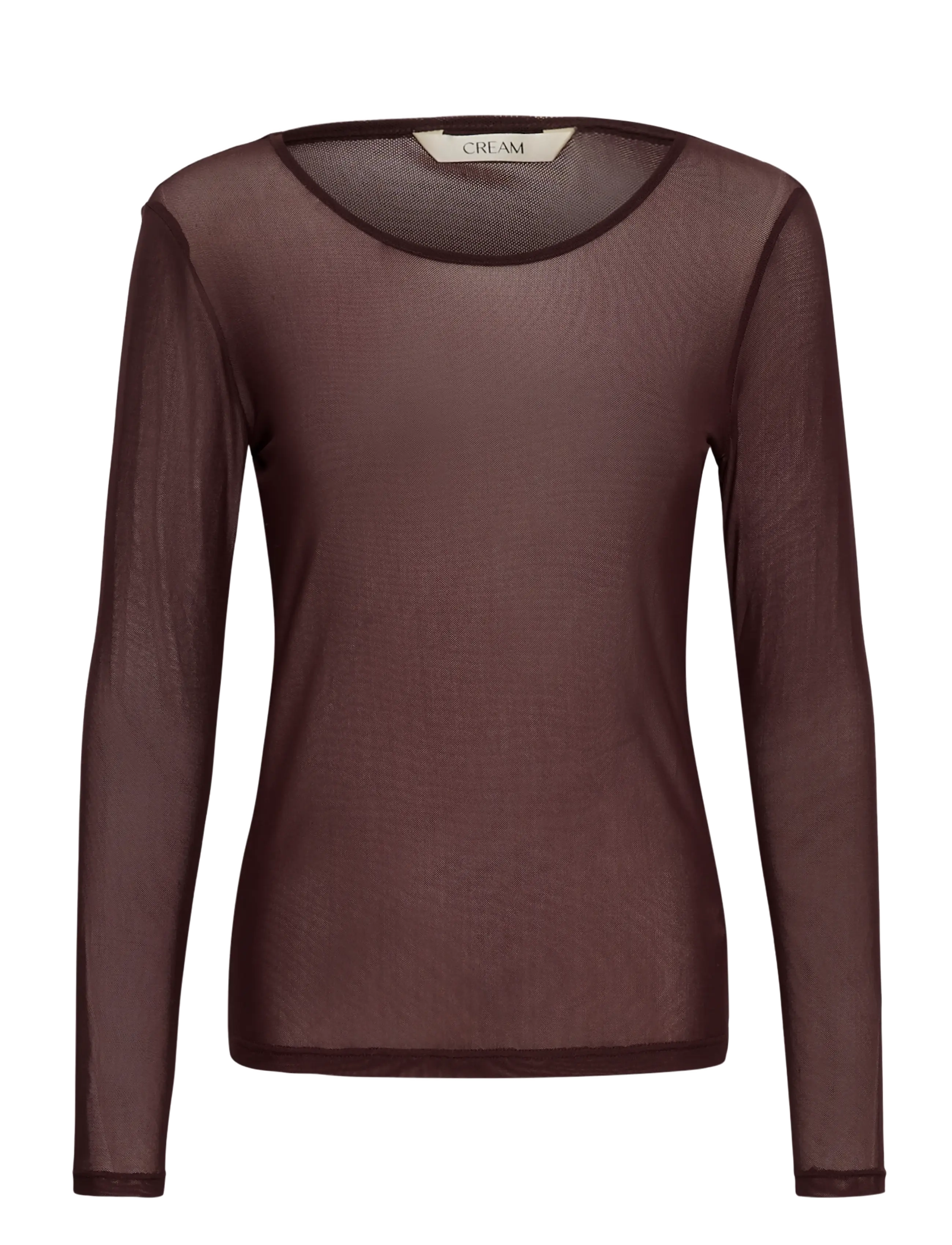 Cream CRDora LS T-Shirt - Igapäevane stiil - FUDGE / brown