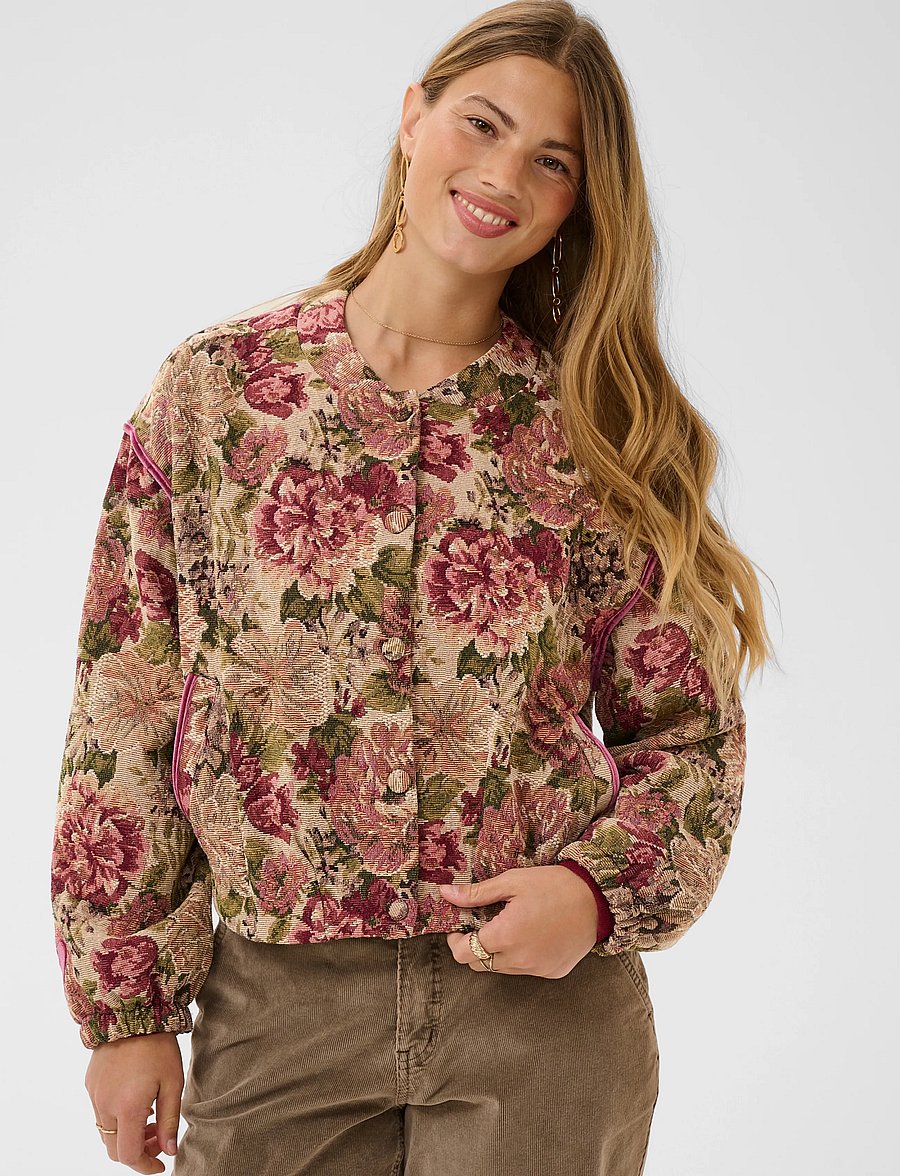 Cream - CRPetuja Jacket - bomberjakid - vintage roses - 2