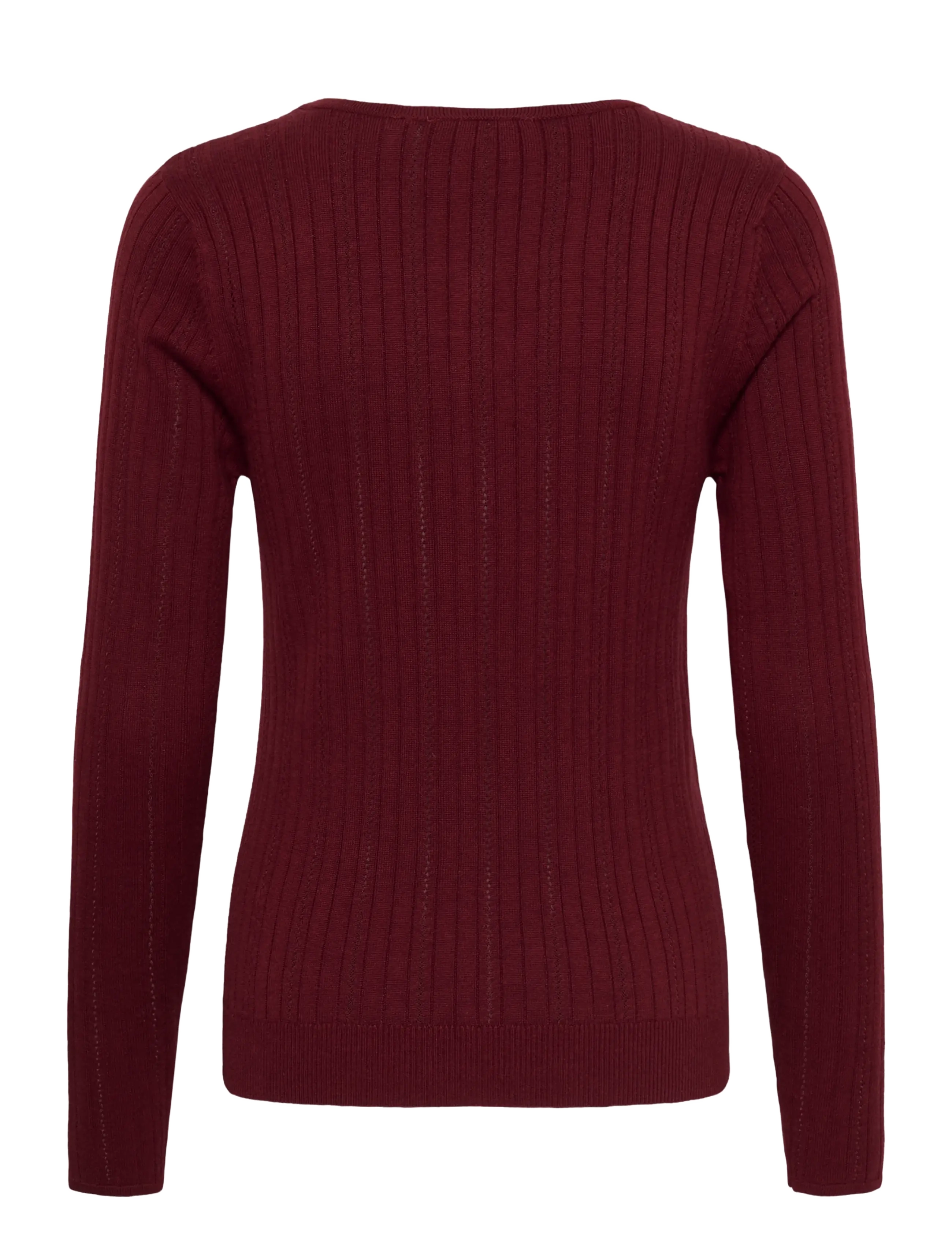 Cream - CRPeloa Knit Blouse - cabernet - 1