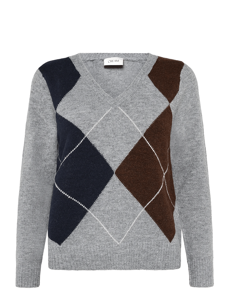 Cream - CRHope Knit Pullover - pullover - grey melange - 0