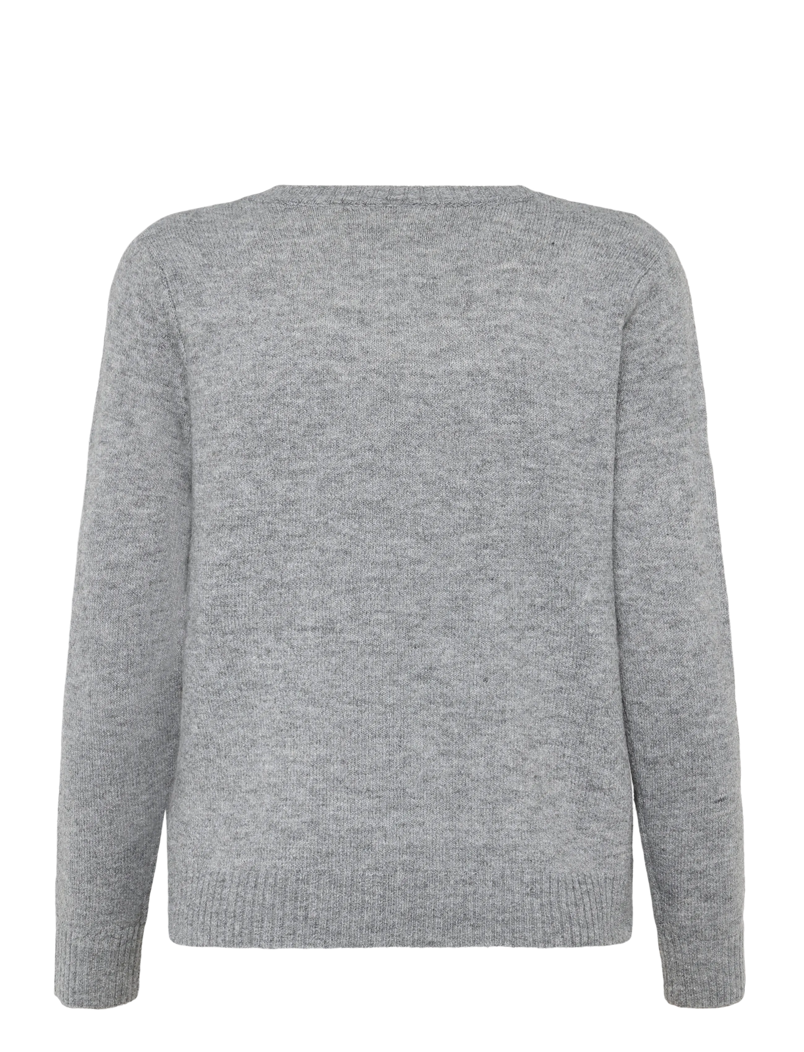 Cream - CRHope Knit Pullover - pullover - grey melange - 1