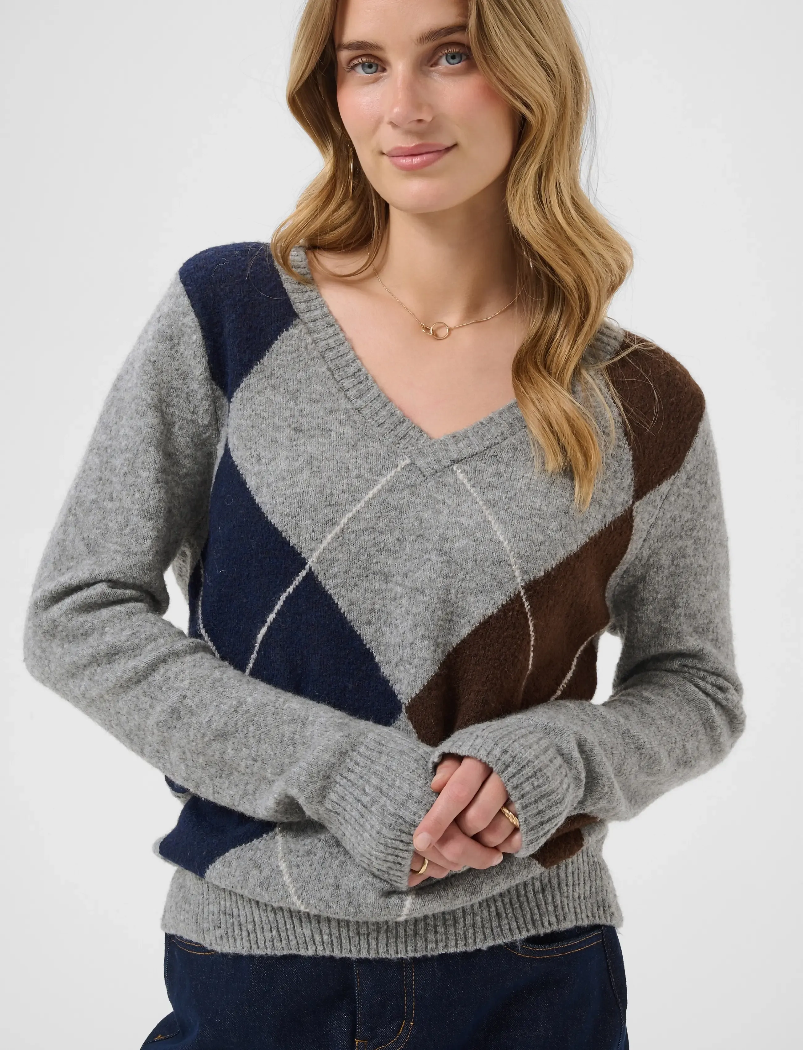 Cream CRHope Knit Pullover - Geburtstag - GREY MELANGE / grey