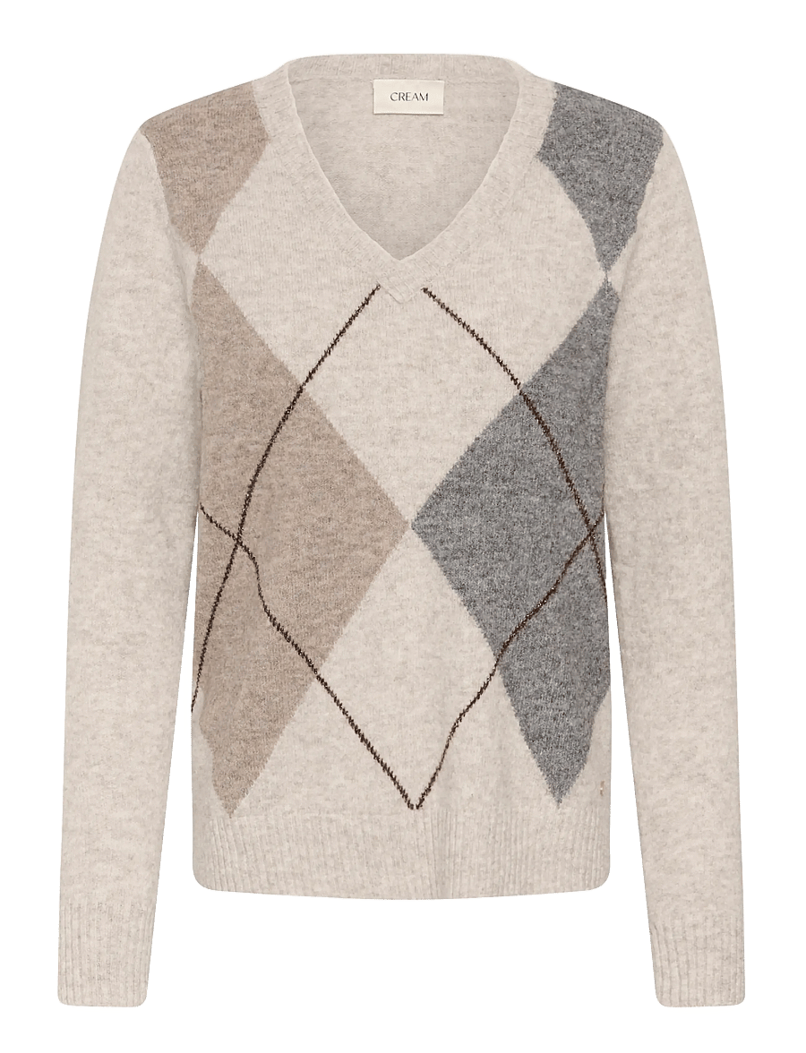 Cream - CRHope Knit Pullover - oatmeal melange - 0