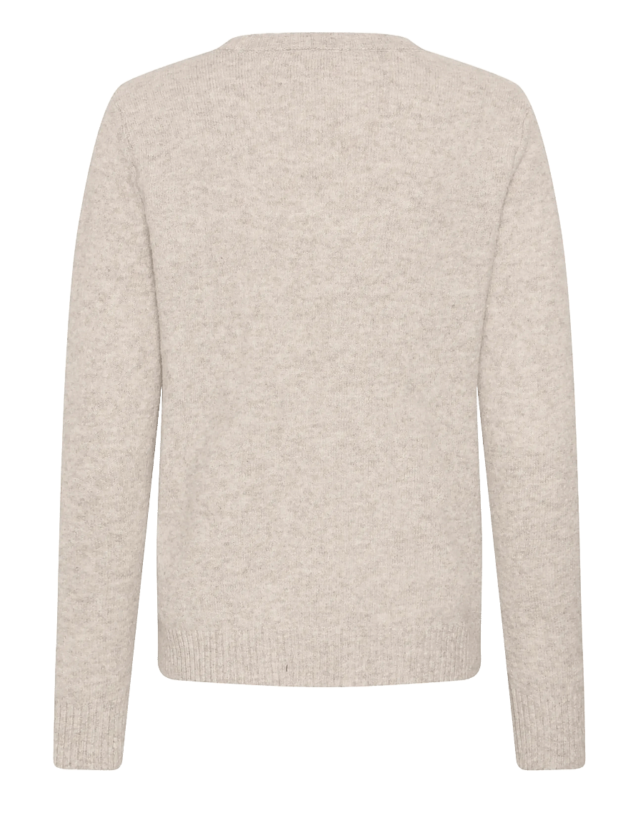 Cream - CRHope Knit Pullover - oatmeal melange - 1
