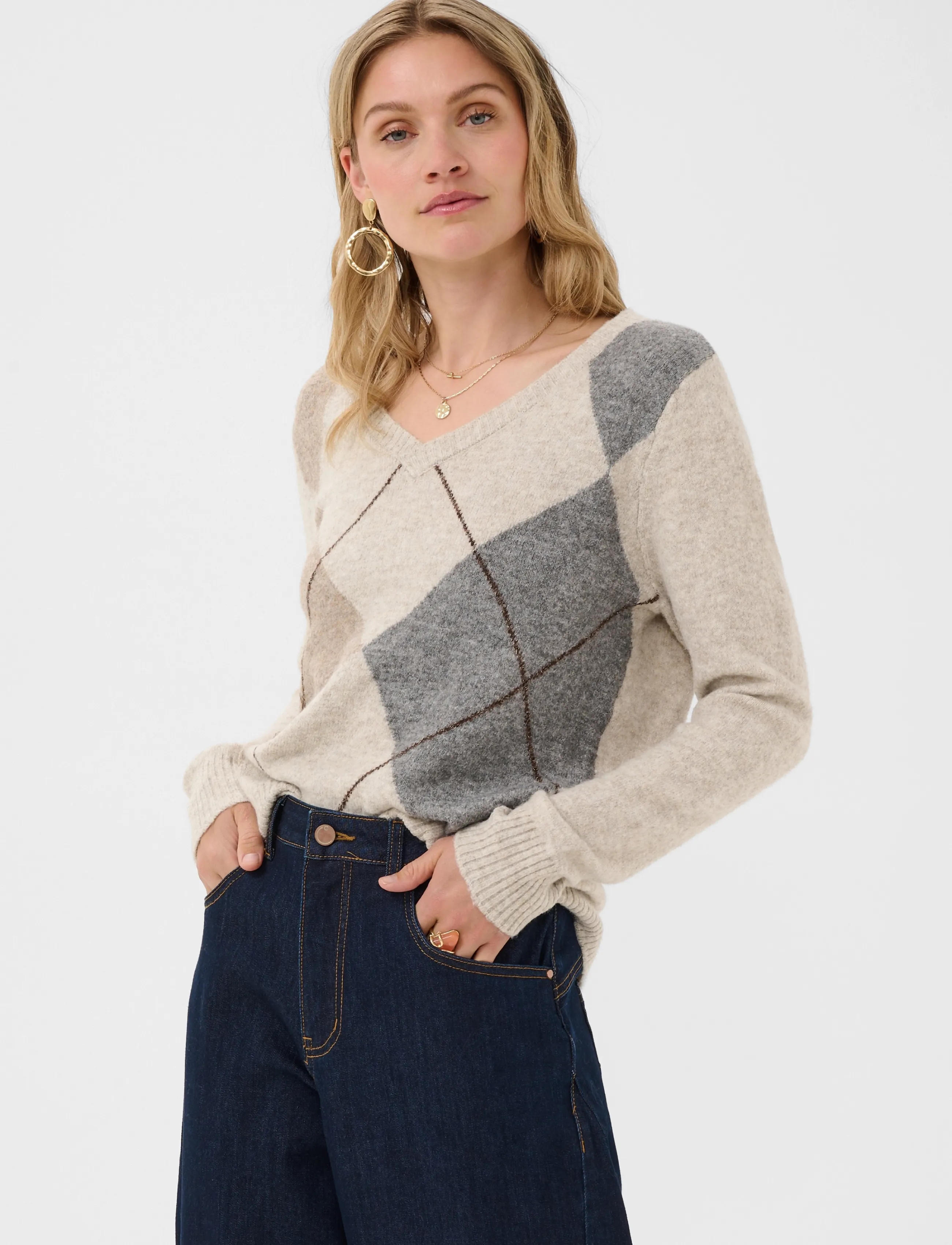 Cream - CRHope Knit Pullover - oatmeal melange - 2