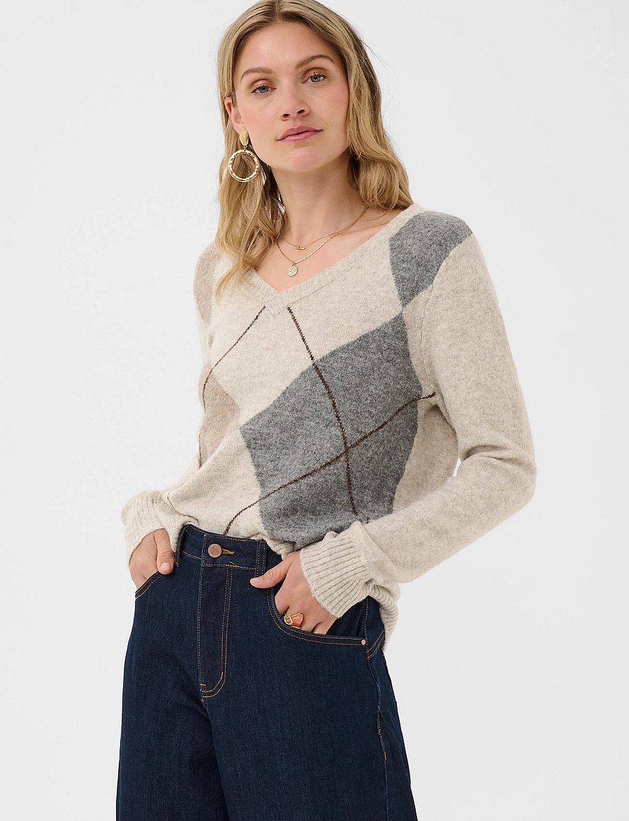 Cream - CRHope Knit Pullover - oatmeal melange - 2