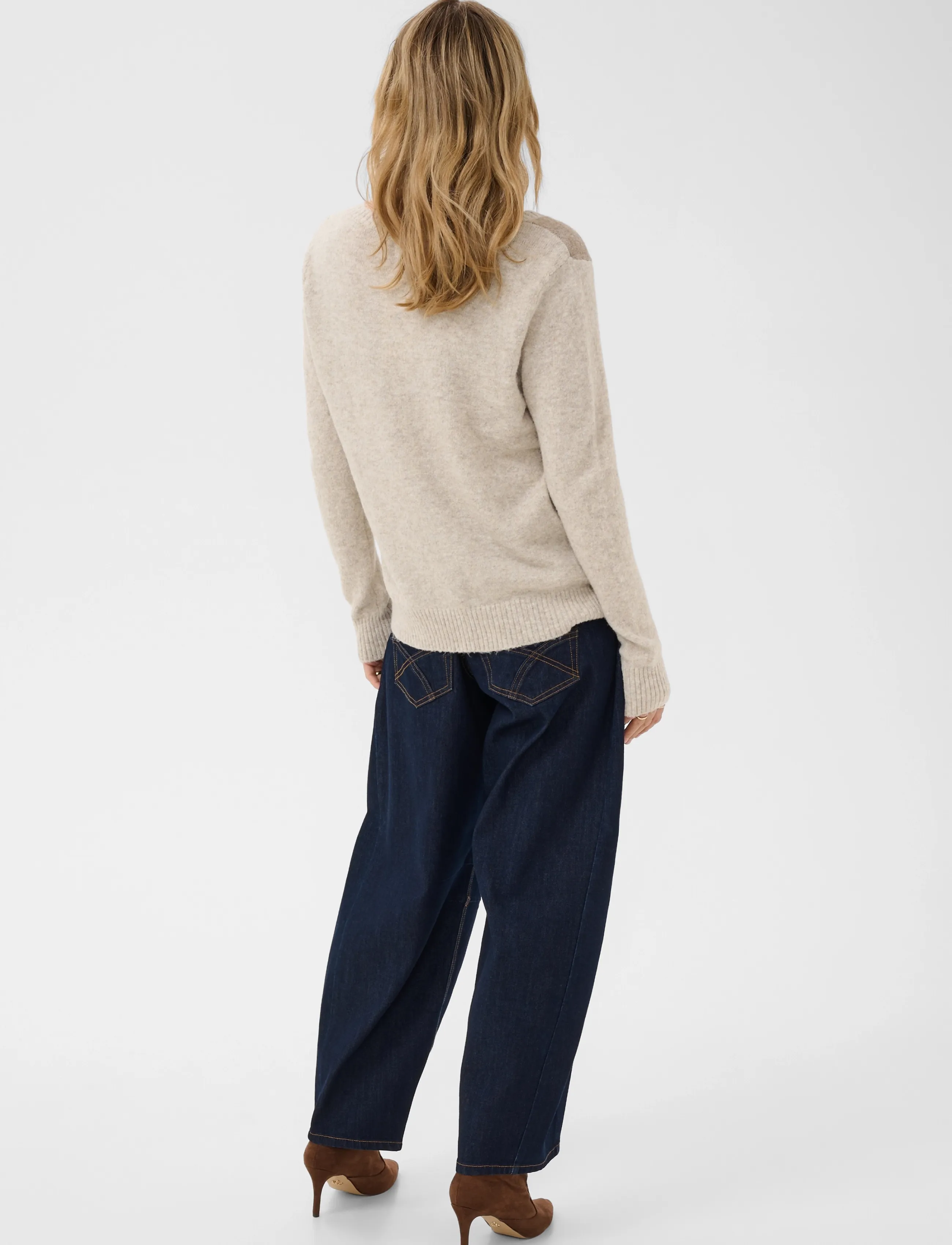 Cream - CRHope Knit Pullover - oatmeal melange - 4